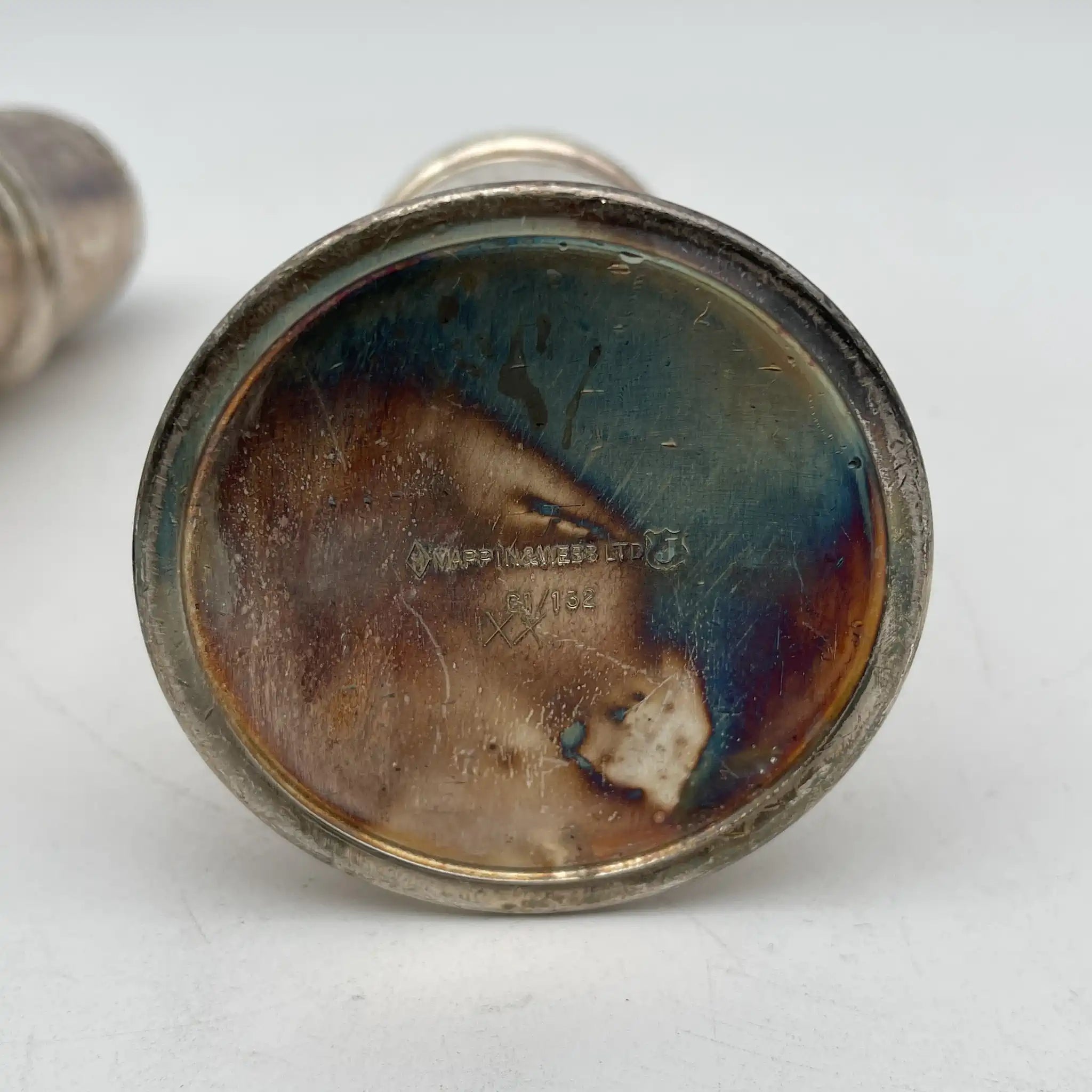 [Antique] Salt & Pepper / Mappin & Webb / Estimated 1920s / Silver plate / England