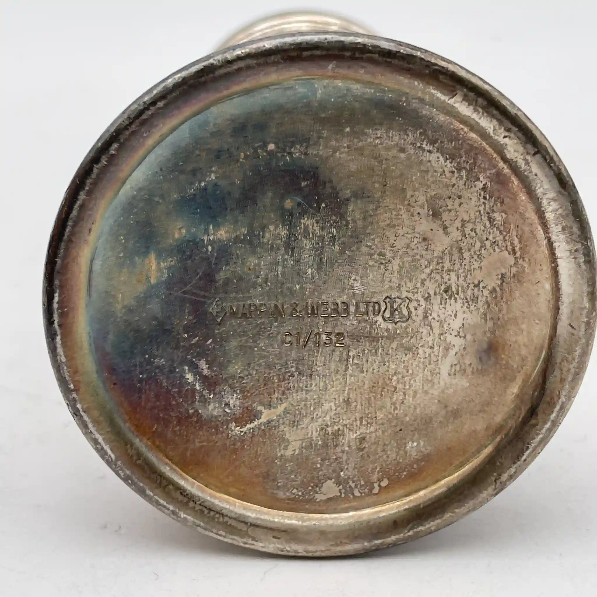 [Antique] Salt & Pepper / Mappin & Webb / Estimated 1920s / Silver plate / England