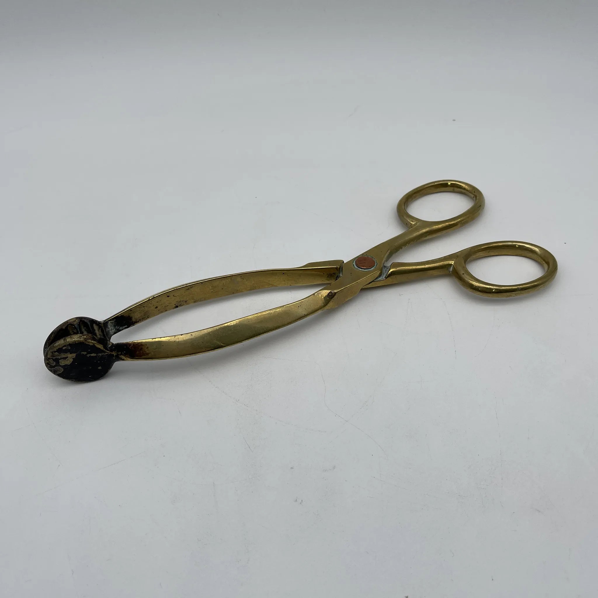【古董】火钳/估计20c初/黄铜/英国/消防工具