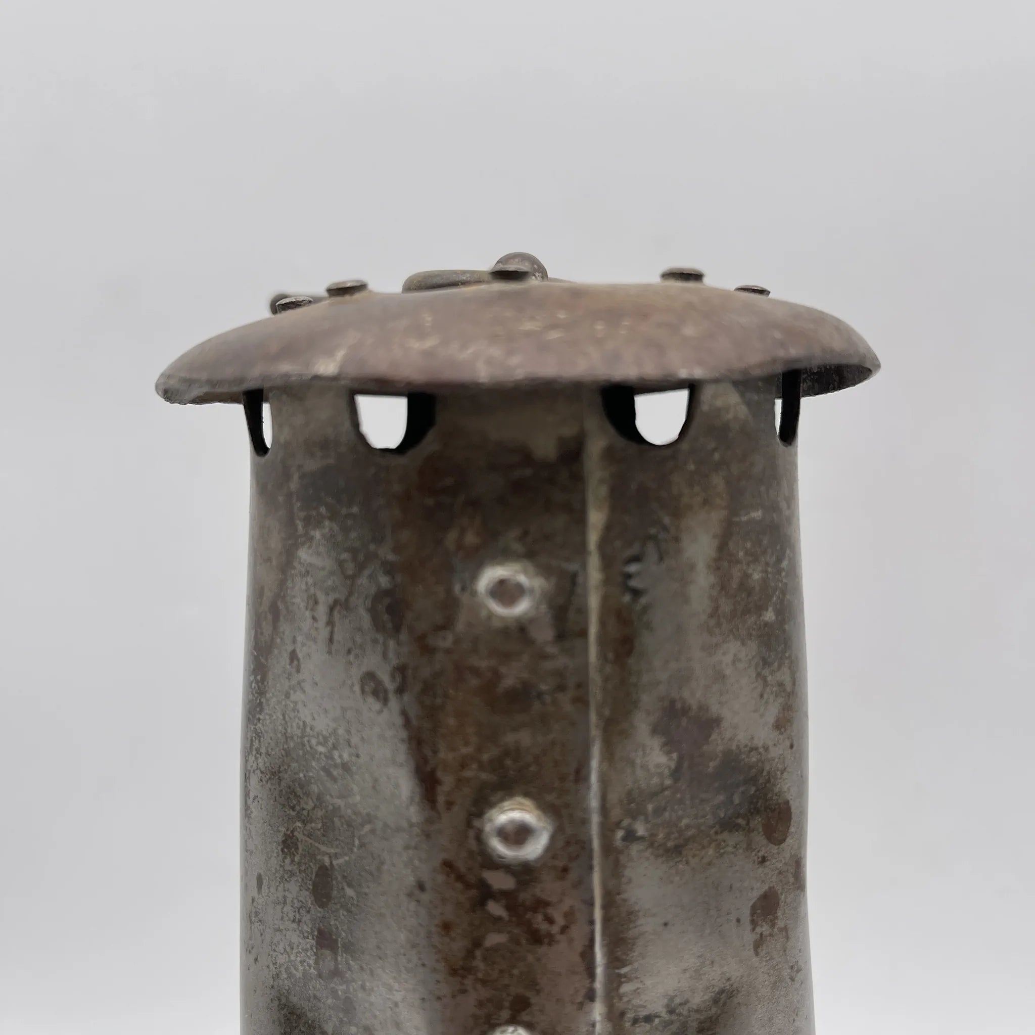 [Antique] Oil lamp (coal mine lamp) / Estimated mid-20C / Steel / England / With hook, safety light