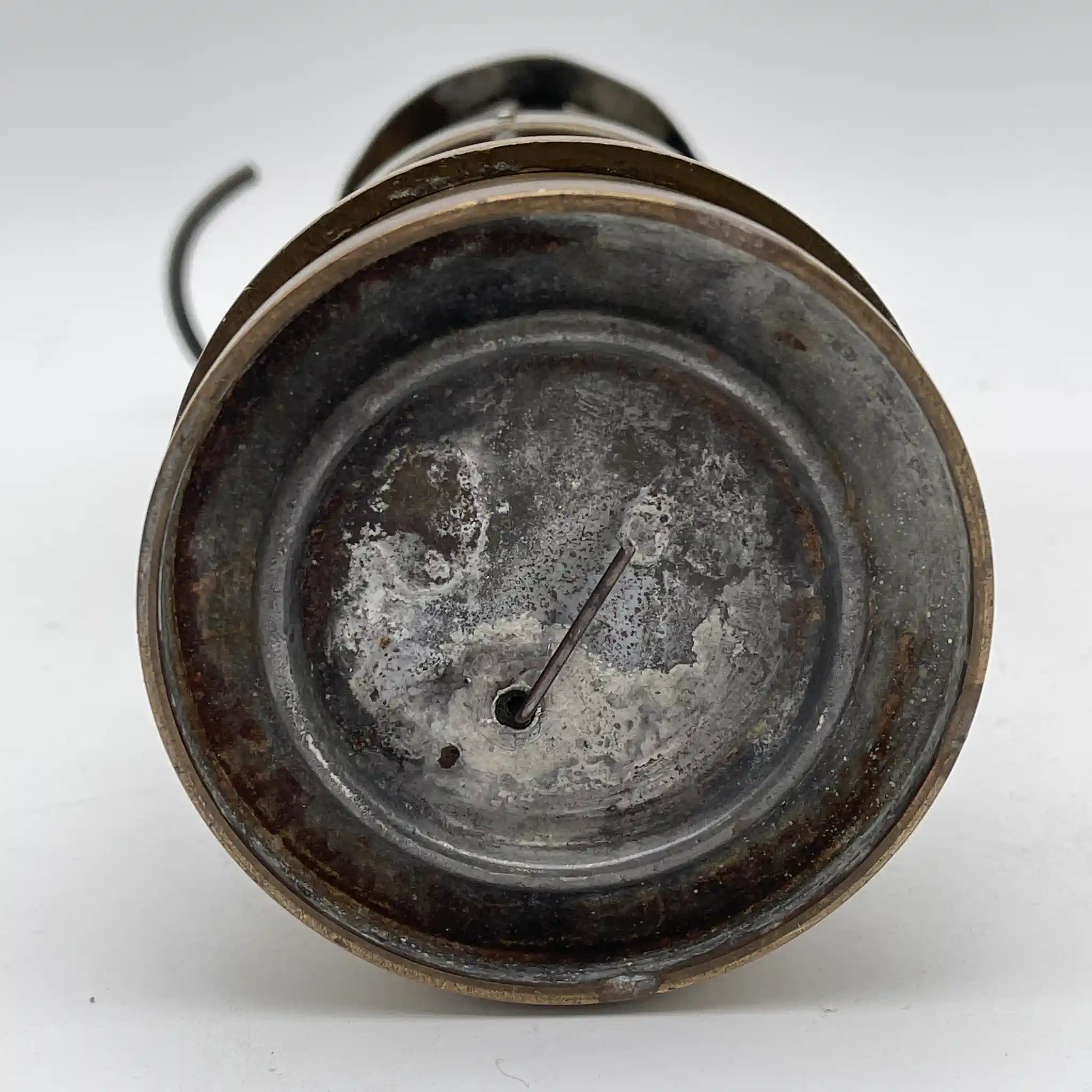 [Antique] Oil lamp (coal mine lamp) / Estimated mid-20C / Steel / England / With hook, safety light