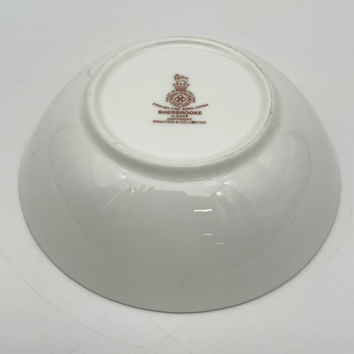 Royal Doulton（皇家道尔顿）/谷物碗（中碗）/ Sherbrooke / 1970-1990年代/ Fine Bone China /英国/银彩， 阿坎萨斯，蓝色，西式餐具，沙拉盘/[复古]