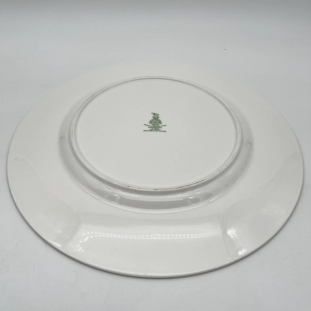 Royal Doulton / Dinner plate (medium plate) / Sherbrooke / 1970-1990s / Fine Bone China / England / Silver, acanthus, blue, Western tableware, dessert plate, pasta plate, curry plate / [Vintage]