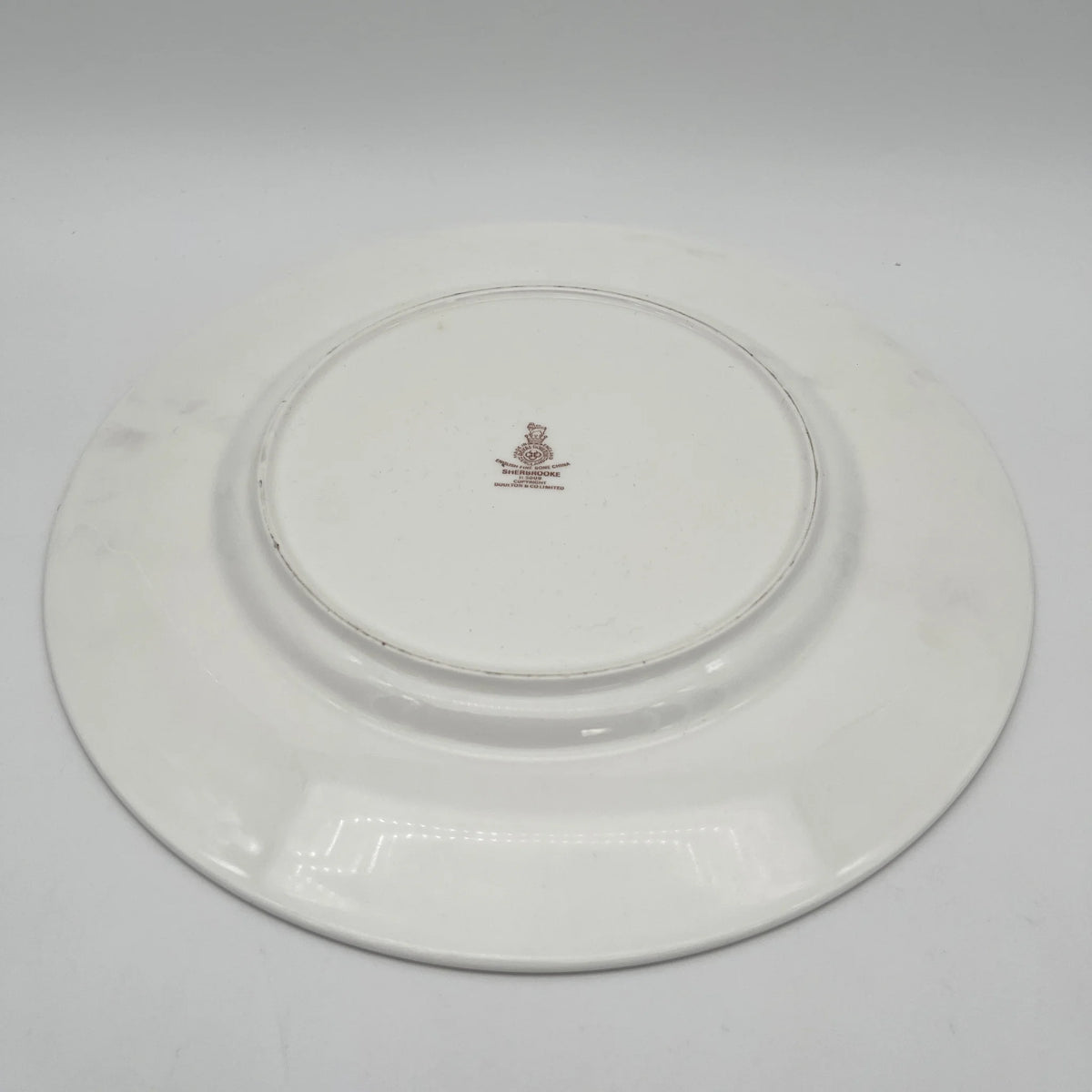 Royal Doulton / Dinner & Dessert Plate / Sherbrooke / 1970-1990s / Fine Bone China / England / Silver, Acanthus, Blue, Western Tableware, Dessert Plate, Set of 2 / [Vintage]