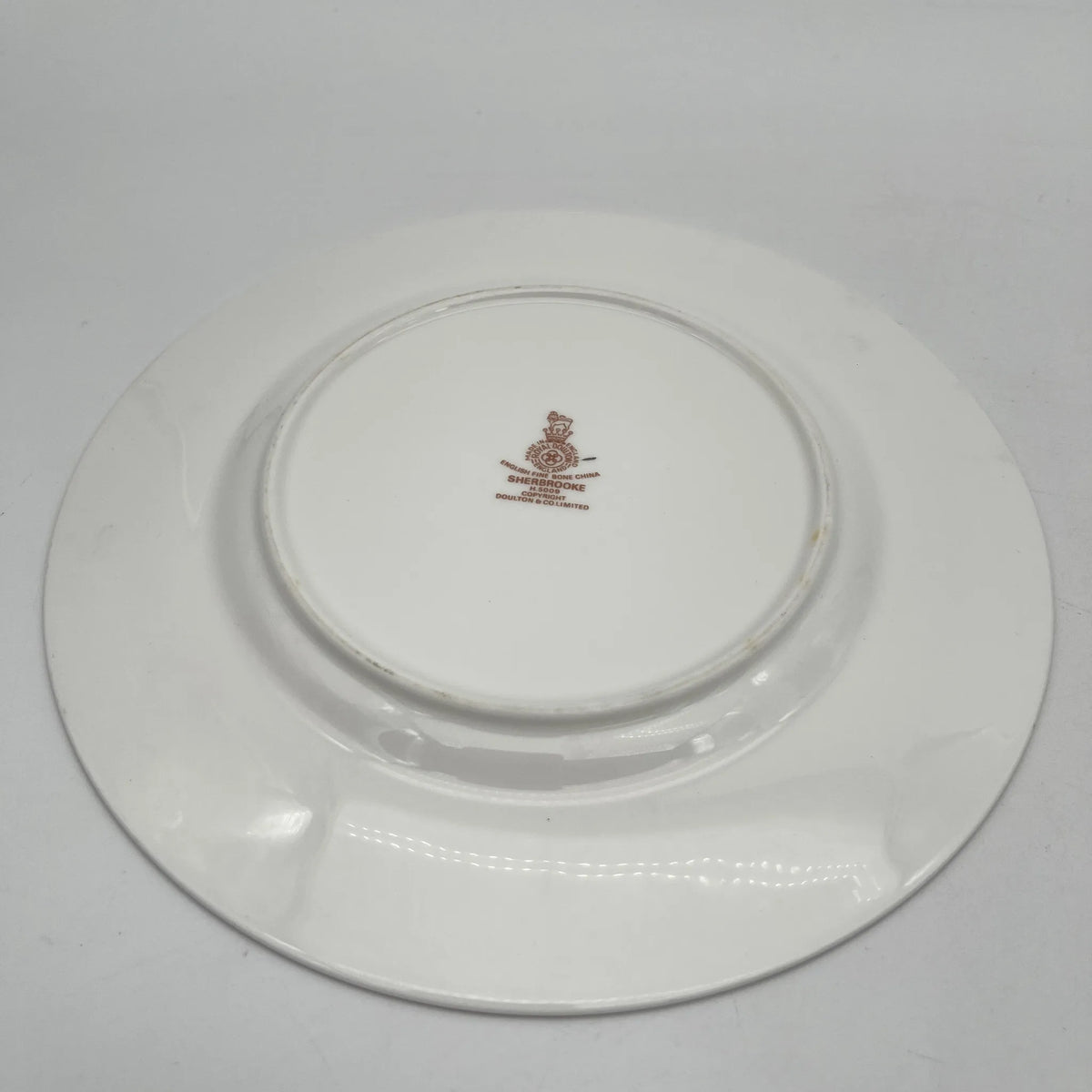 Royal Doulton / Dinner & Dessert Plate / Sherbrooke / 1970-1990s / Fine Bone China / England / Silver, Acanthus, Blue, Western Tableware, Dessert Plate, Set of 2 / [Vintage]