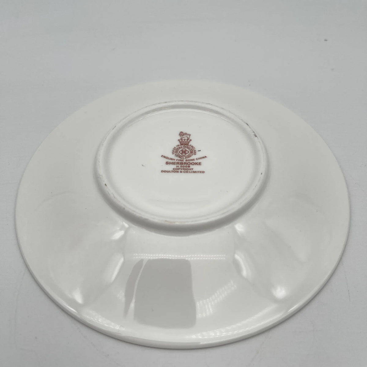 Royal Doulton（皇家道尔顿）/三重奏（c&s +甜点盘）2p / Sherbrooke / 1970-1990年代/ Fine Bone China /英国/ 杯和碟，银彩，簕菜，蓝色，西式餐具，2件套/[复古]