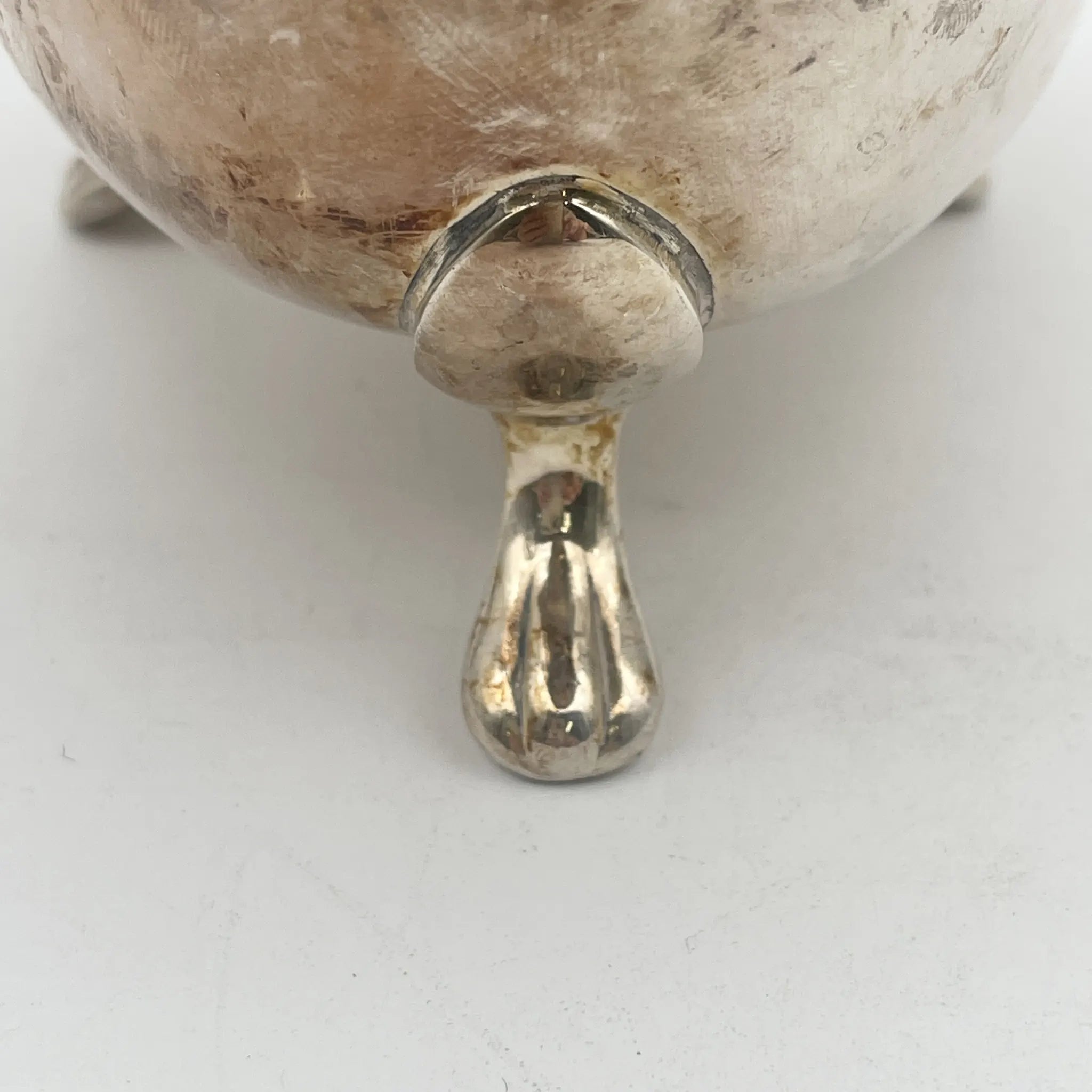 [Vintage] Gravy boat (Saucière/Sauce boat) / Viners / Estimated 1940s / Silver plate / England / Sheffield plate, with legs, Gadrun