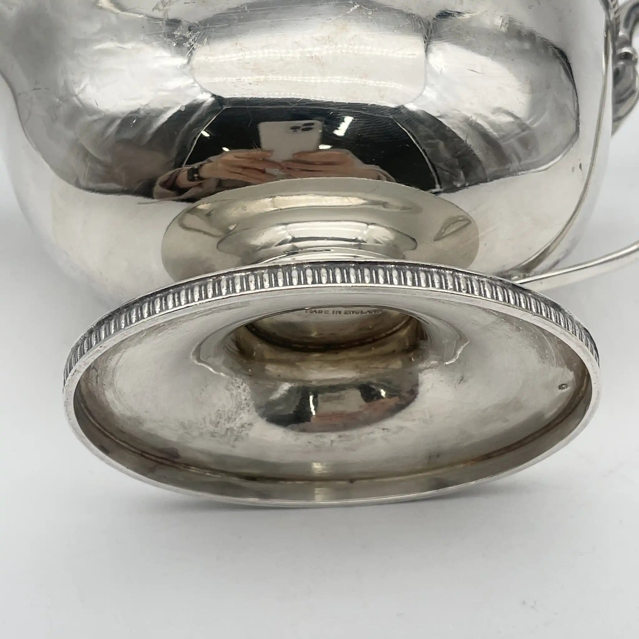 [Vintage] Gravy boat (Saucière/Sauce boat) / Harrods / Estimated mid-20C / Silver plate / England / EPNS, Gadrun