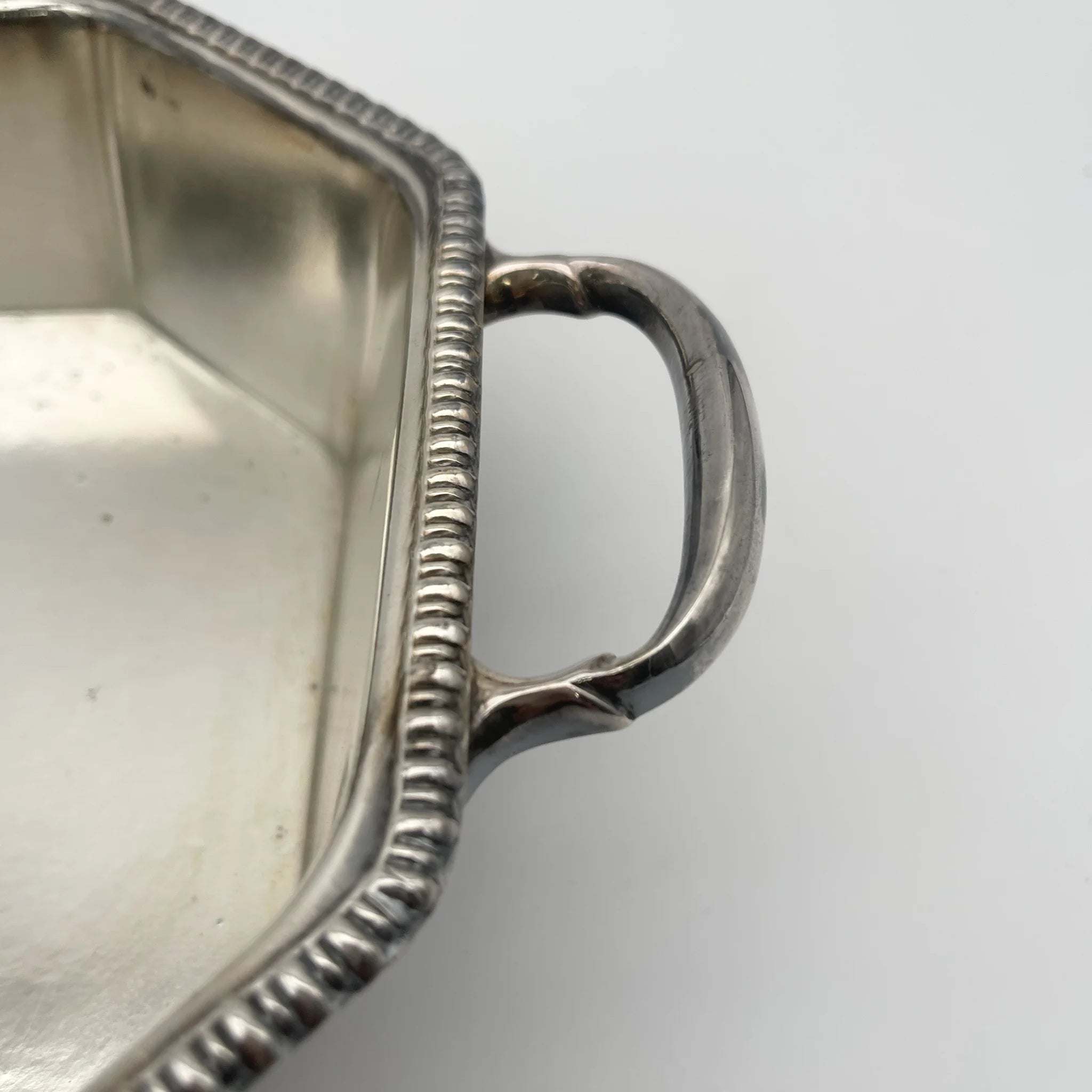 [Vintage] Octogonal tray / Art Deco / Estimated 1930s / Silver plate / England / EPNS, Octogonal, Gadrun