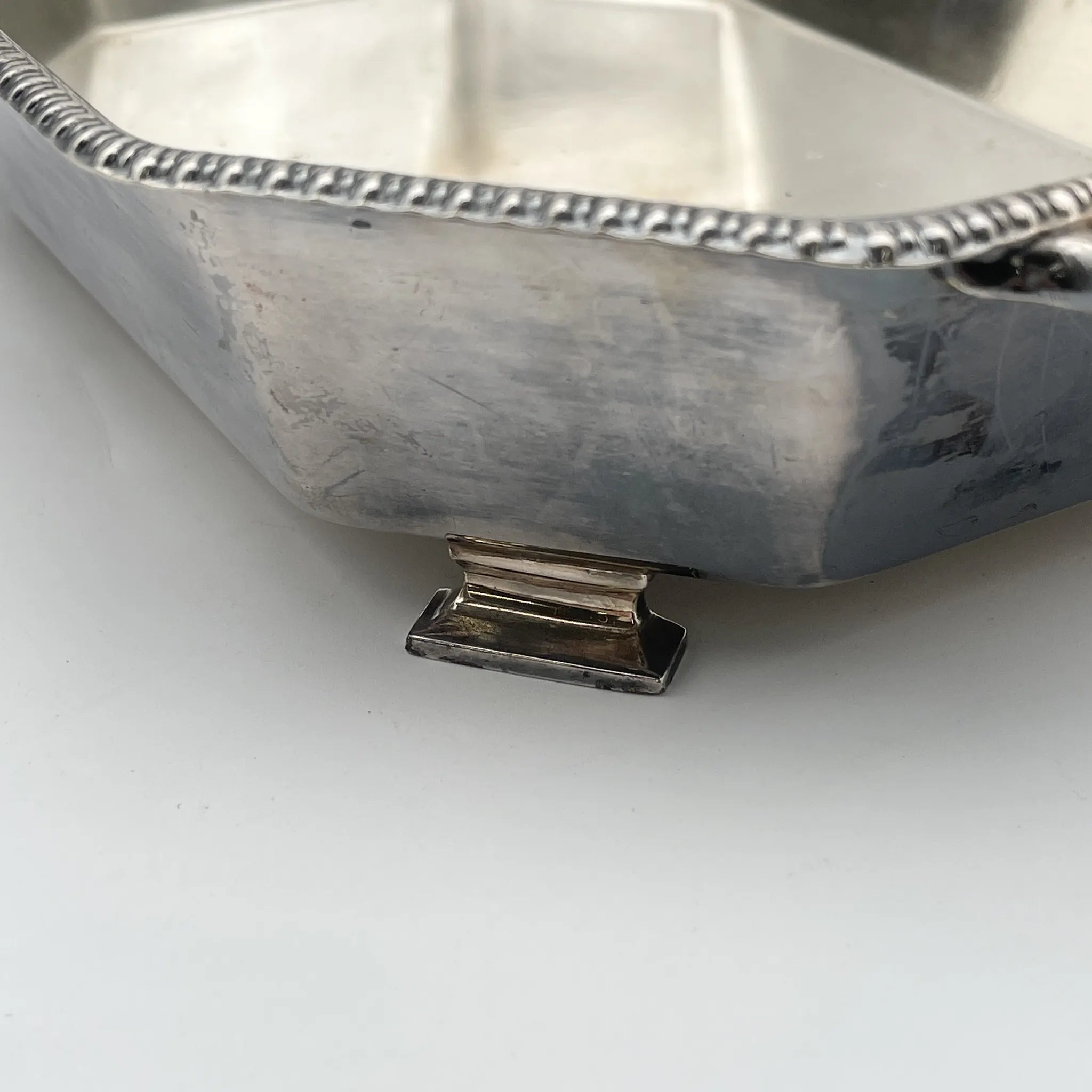[Vintage] Octogonal tray / Art Deco / Estimated 1930s / Silver plate / England / EPNS, Octogonal, Gadrun
