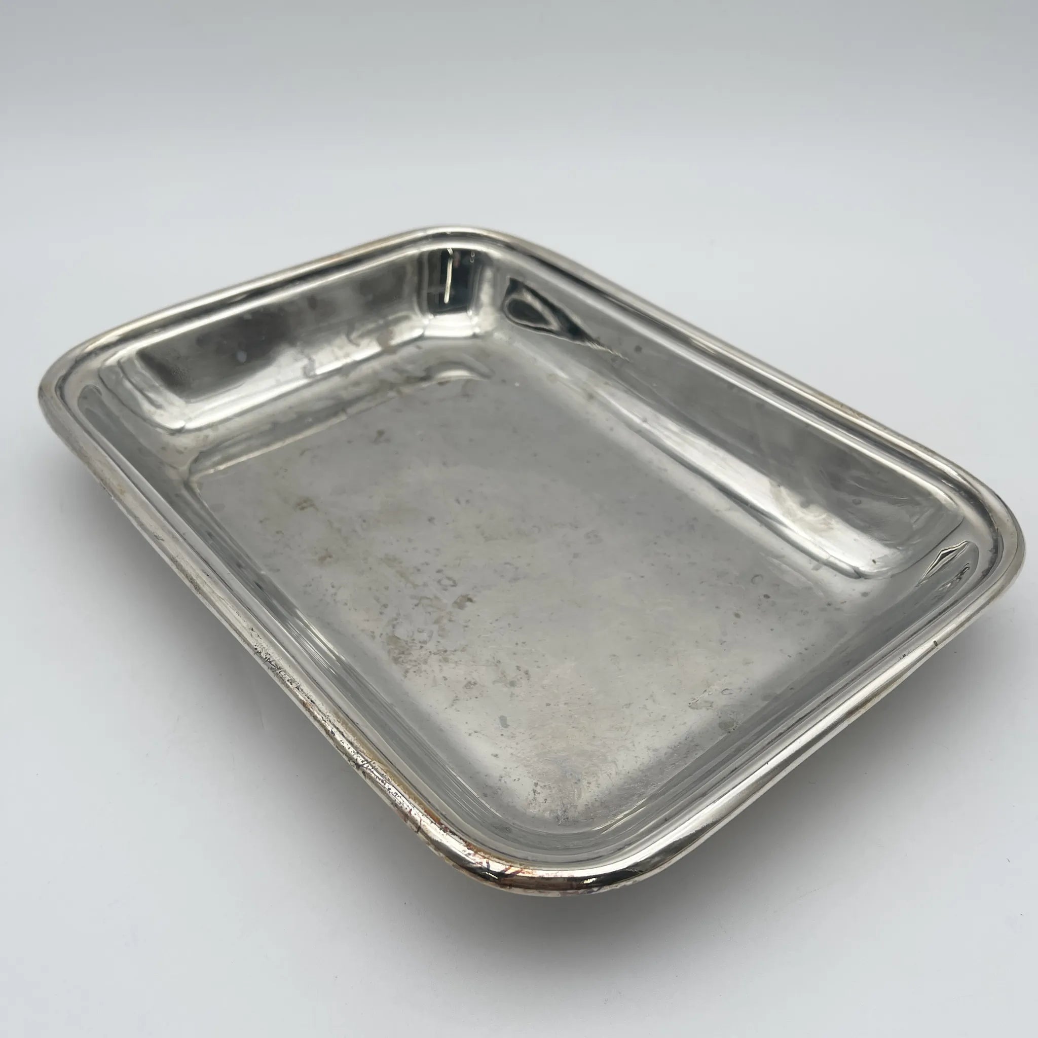 [Vintage] Entre dish (platter with lid) / Cavalier / Estimated mid-20C / Silver plate / England / Engraving, Gadrun