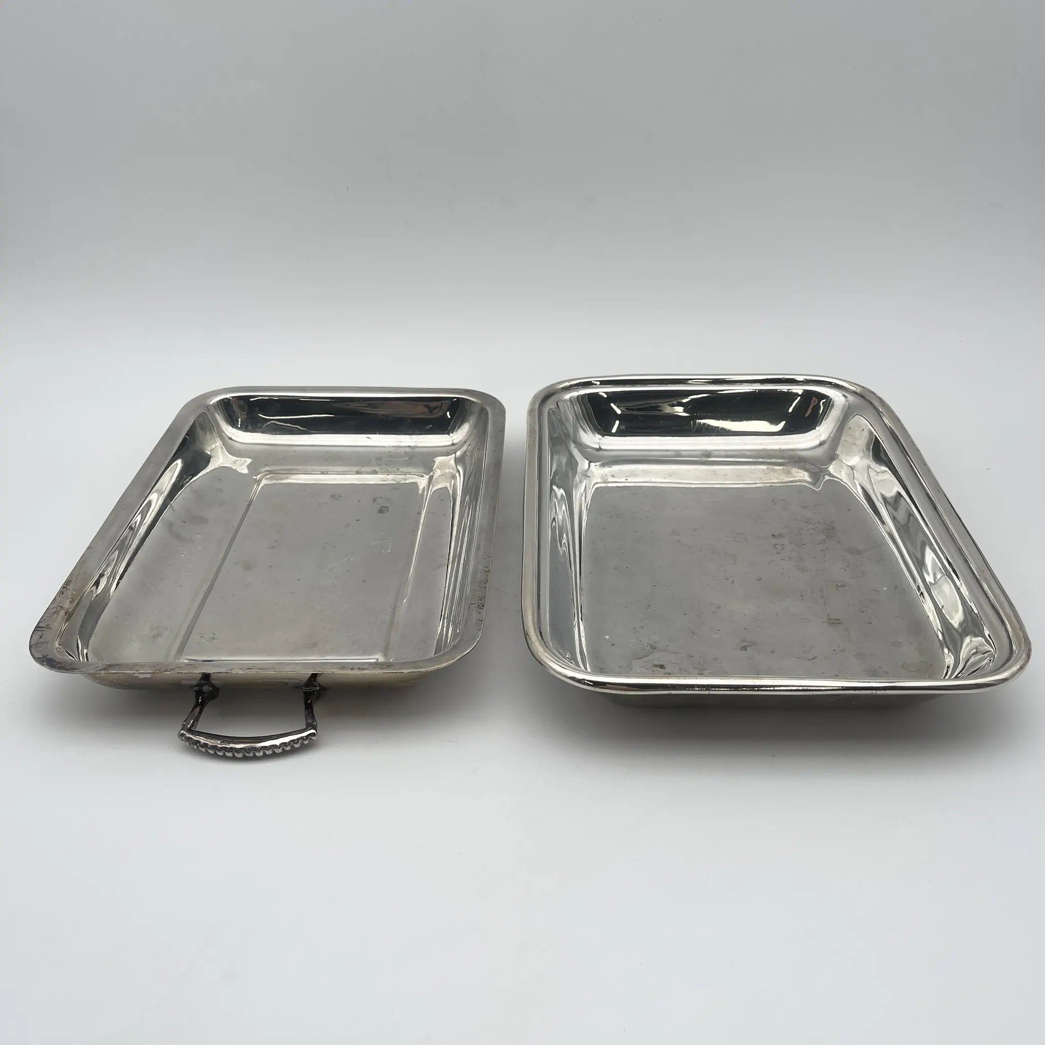 [Vintage] Entre dish (platter with lid) / Cavalier / Estimated mid-20C / Silver plate / England / Engraving, Gadrun