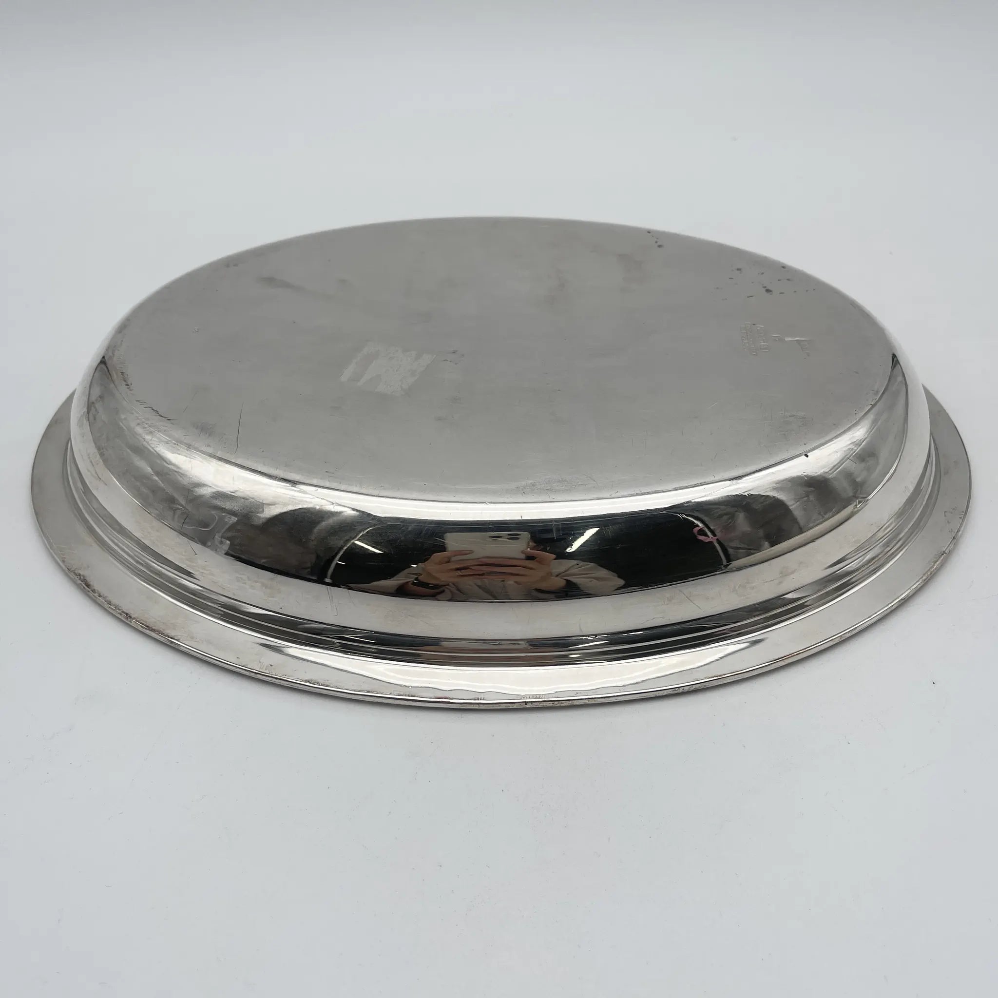 [Vintage] Entre dish (platter with lid) / Walker & Hall / Estimated 1930s / Silver plate / England / Beading