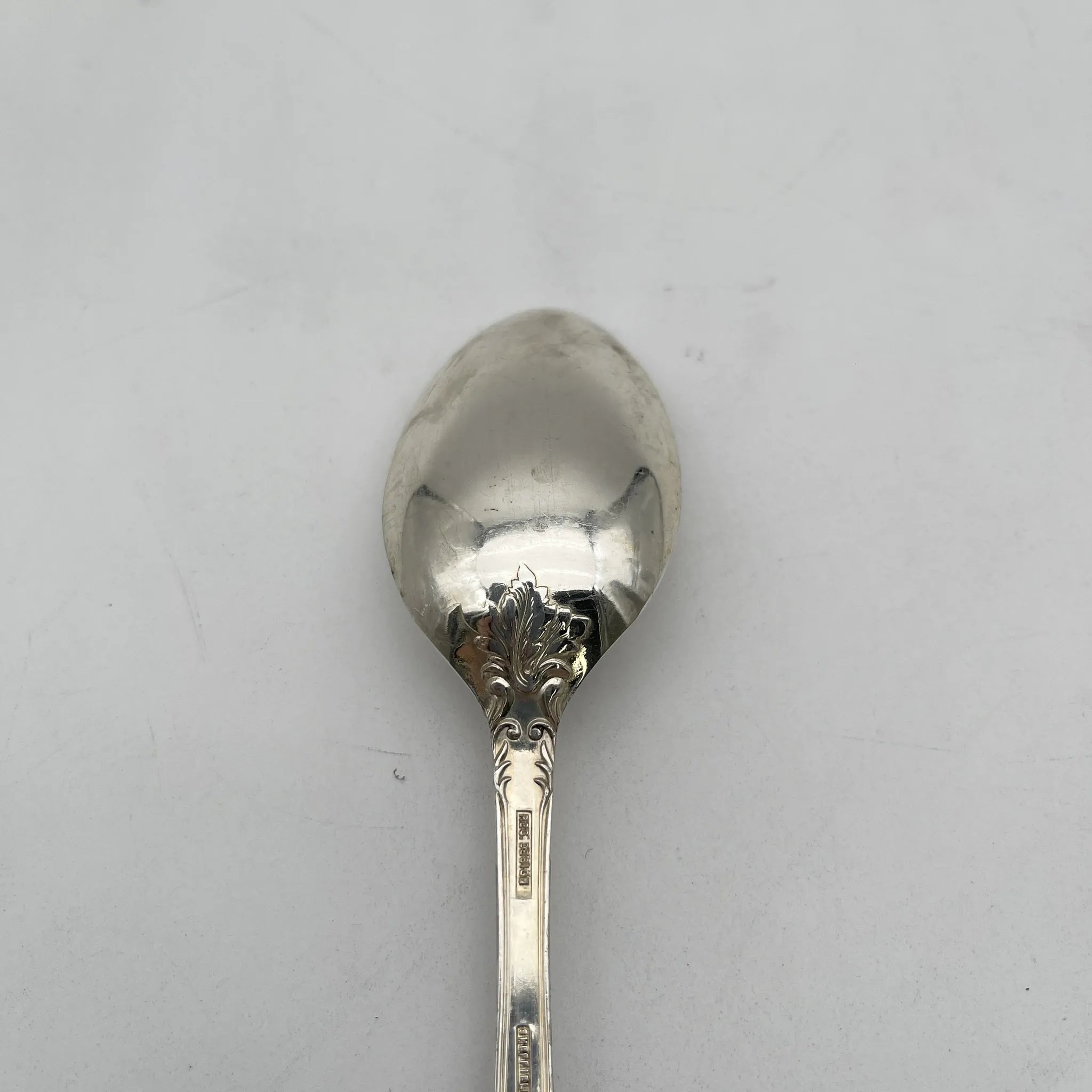 [Vintage] Desert spoon / Rogers / Countess / Estimated mid-20C / Silver plate / England / Acanthus