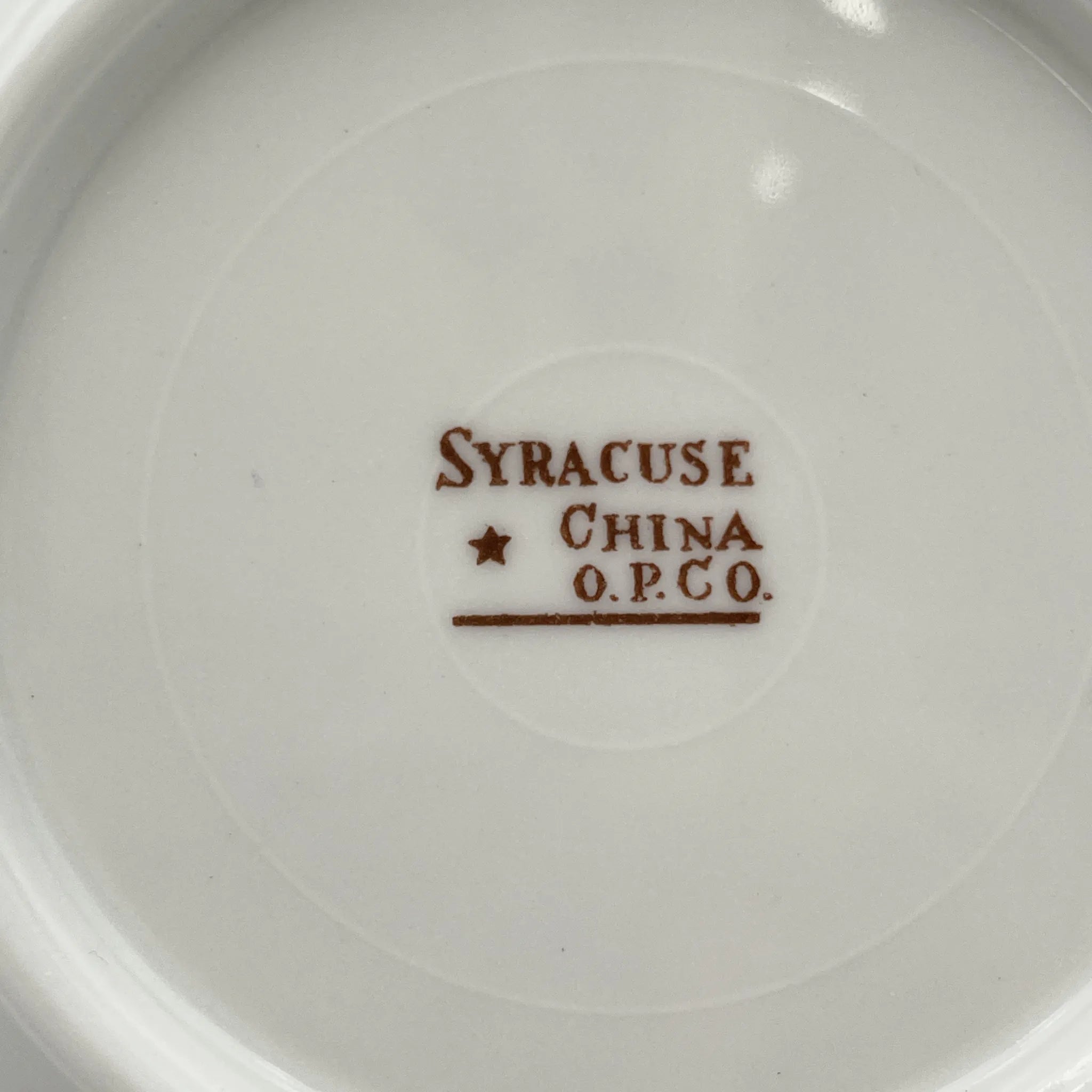 【复古】黄油盘（豆盘）/ Syracuse China / 1776 WASHINGTON CROSSING THE DELAWARE / 1920-1940s /陶瓷/ 美国/绘盘，铜版转印