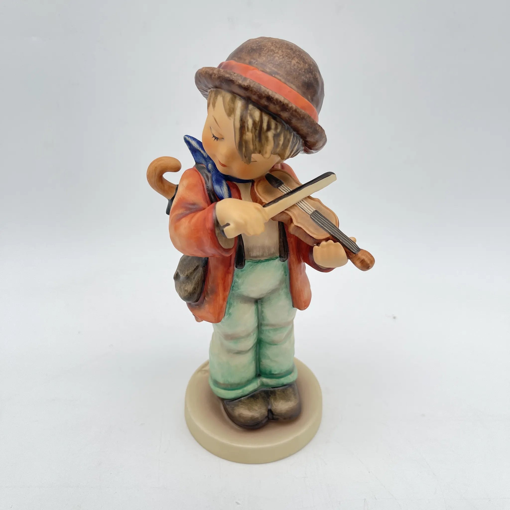 【リユース】 フィギュリン (フンメル人形) / Goebel (ゲーベル) / Little Fiddler / 推定1990 / 陶器 / ドイツ / マリア・イノセンティア・フンメル, 手彩色