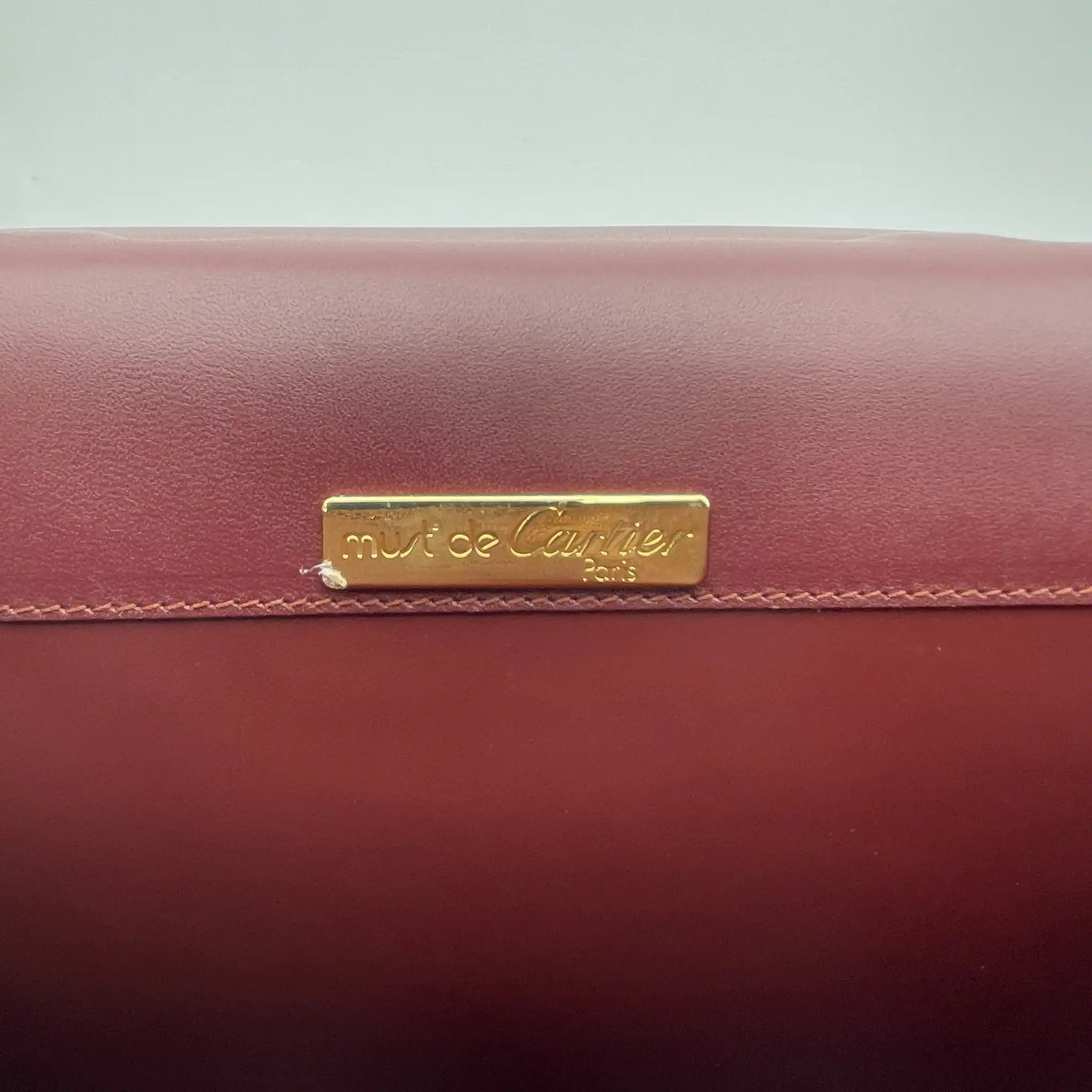 [Reuse] Bag / Cartier / Estimated 1980-90s / Genuine leather / France / Cartier Red