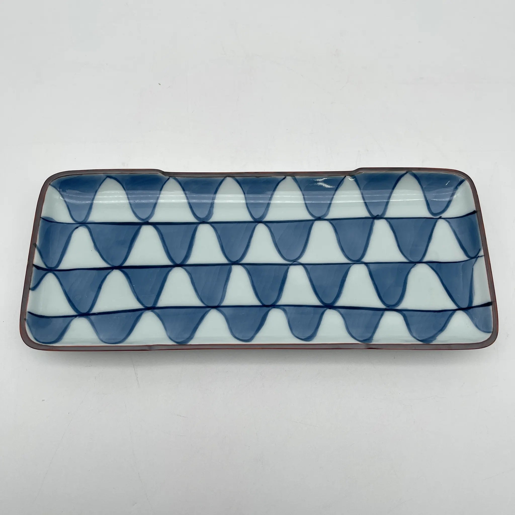 【リユース】 長角皿 / 磁器 / 日本