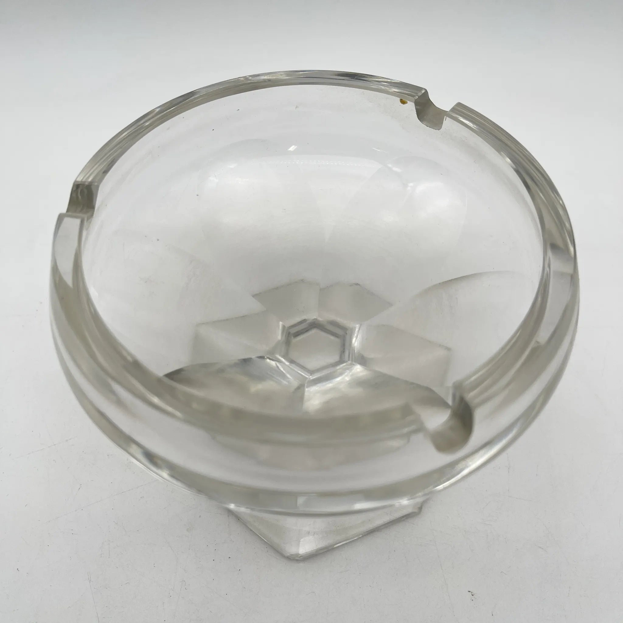 [Vintage] Ashtray / Estimated 1930-70s / Glass / Japan / With stem