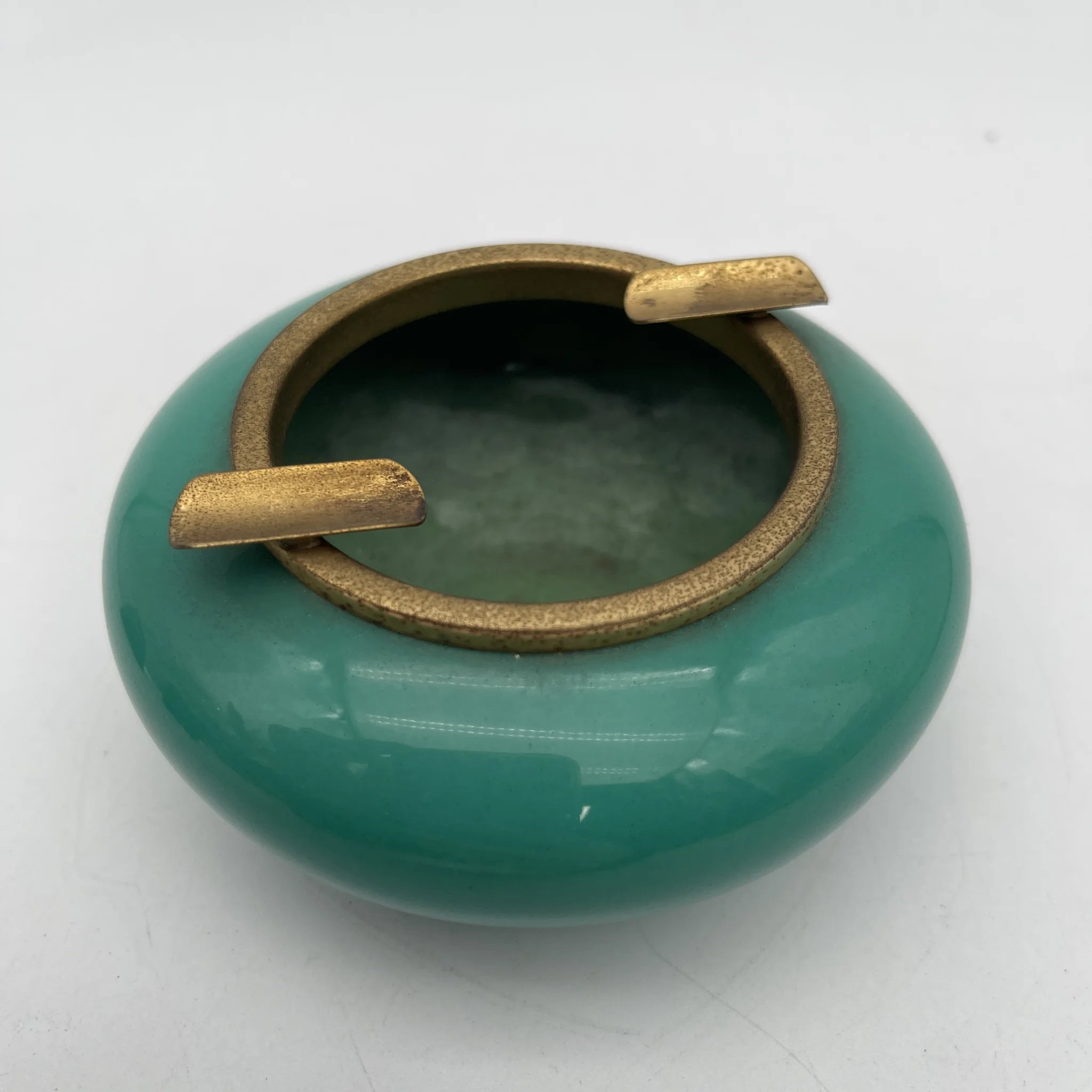 【复古】烟具3p（打火机烟灰缸烟盒）/七宝烧/推测1960-80s /铜/日本/王子制打火机