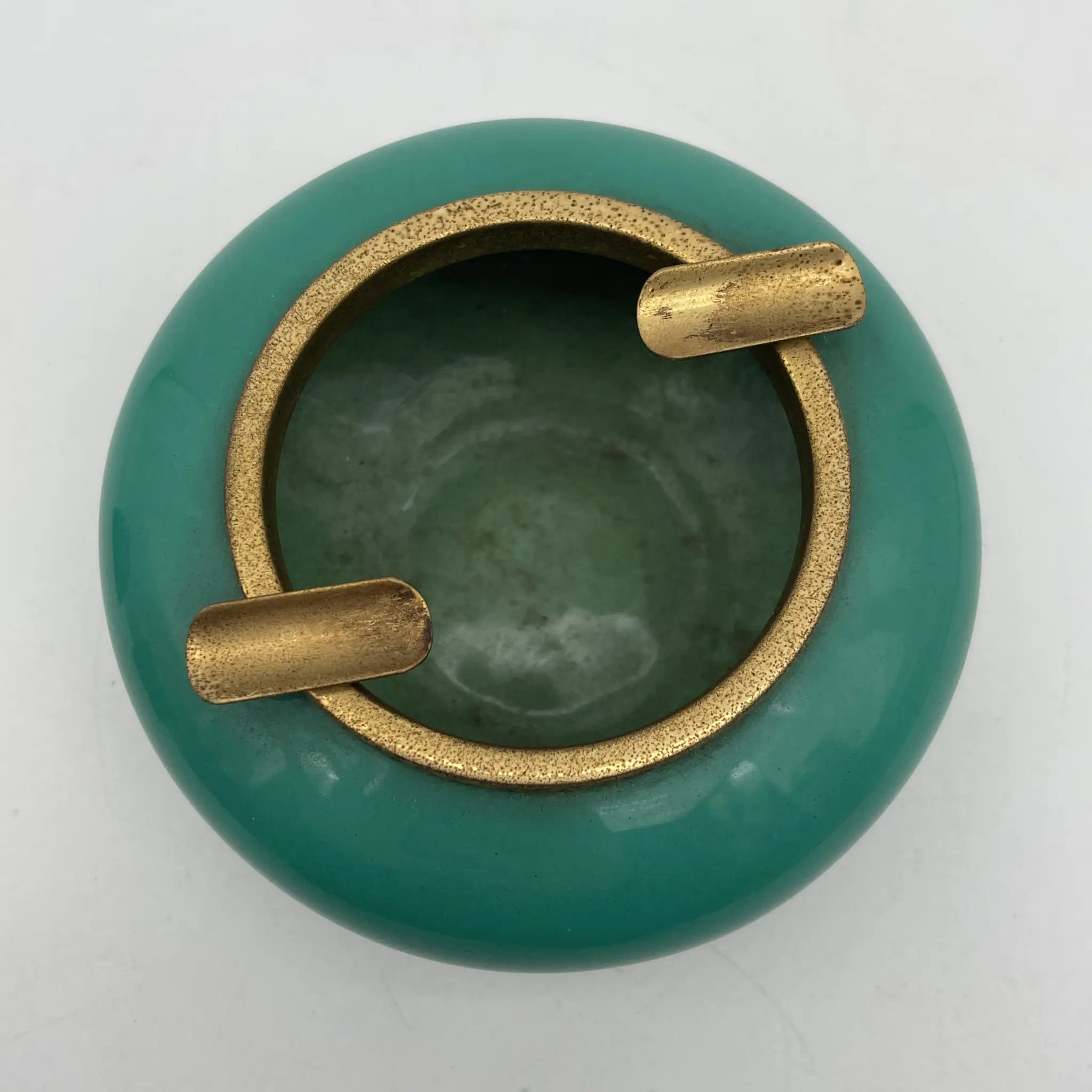 【复古】烟具3p（打火机烟灰缸烟盒）/七宝烧/推测1960-80s /铜/日本/王子制打火机