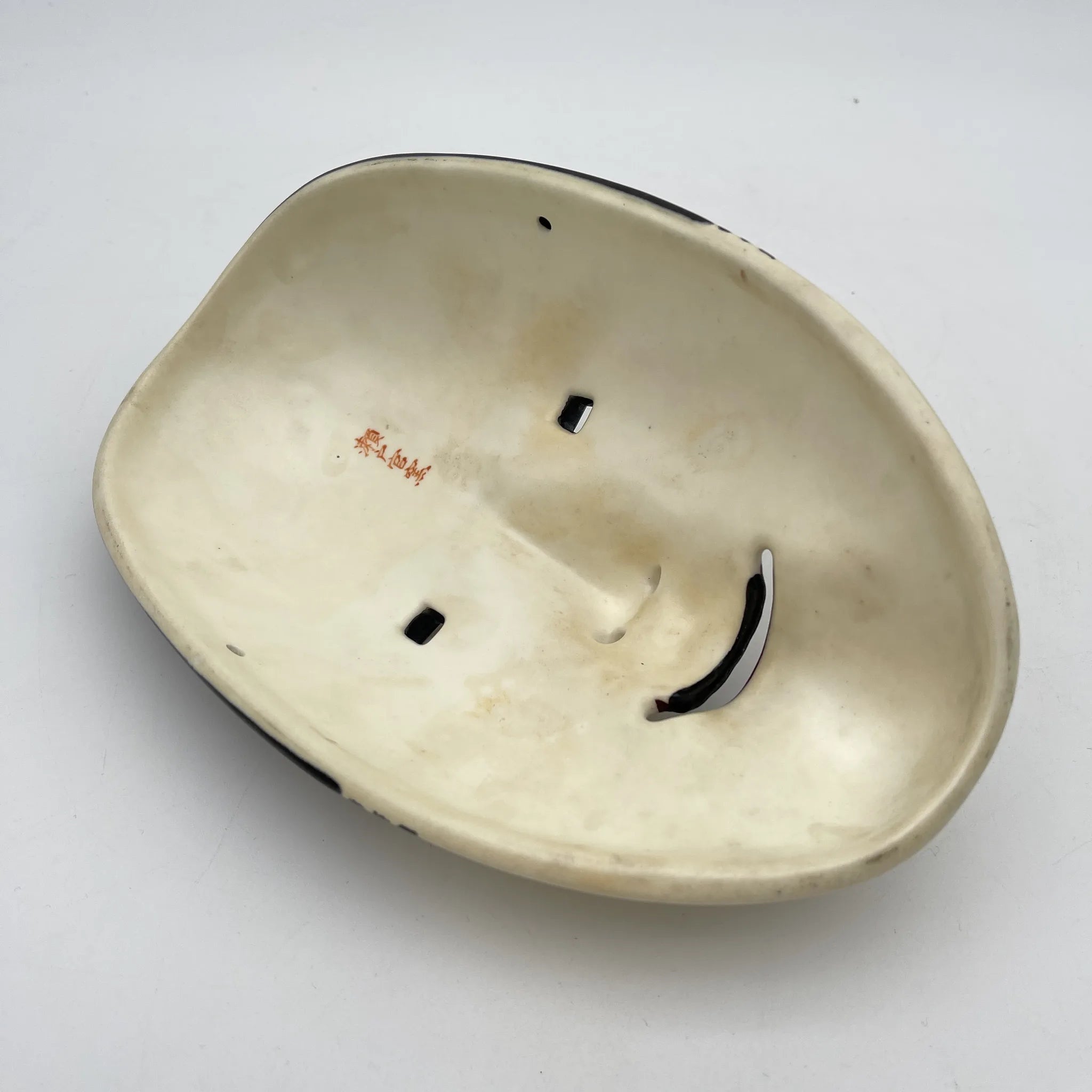 [Vintage] Noh mask / Seto Kan Kiln / Small mask / Estimated 1960-80s / Ceramics / Japan