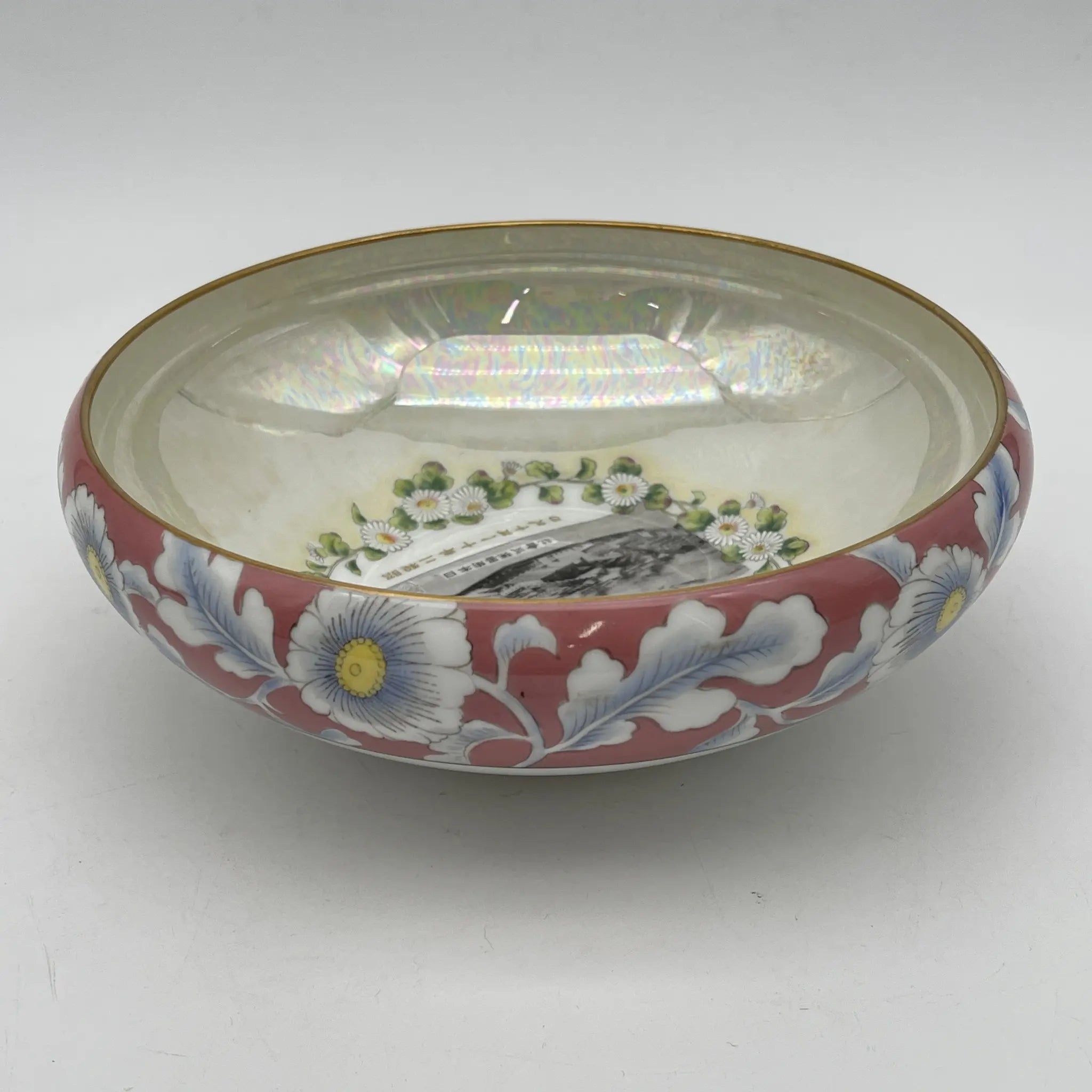 【复古】盘子（平钵）/ Noritake（则竹）/御临幸纪念品/ 1927年/瓷器/日本/照片转印