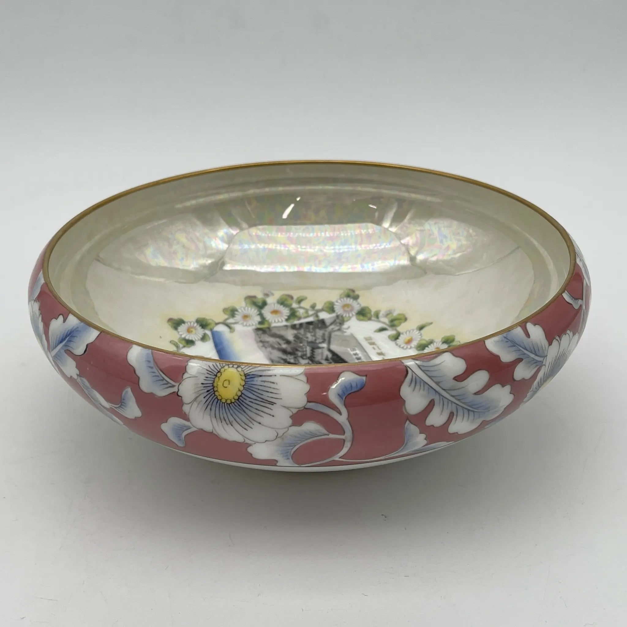 【复古】盘子（平钵）/ Noritake（则竹）/御临幸纪念品/ 1927年/瓷器/日本/照片转印