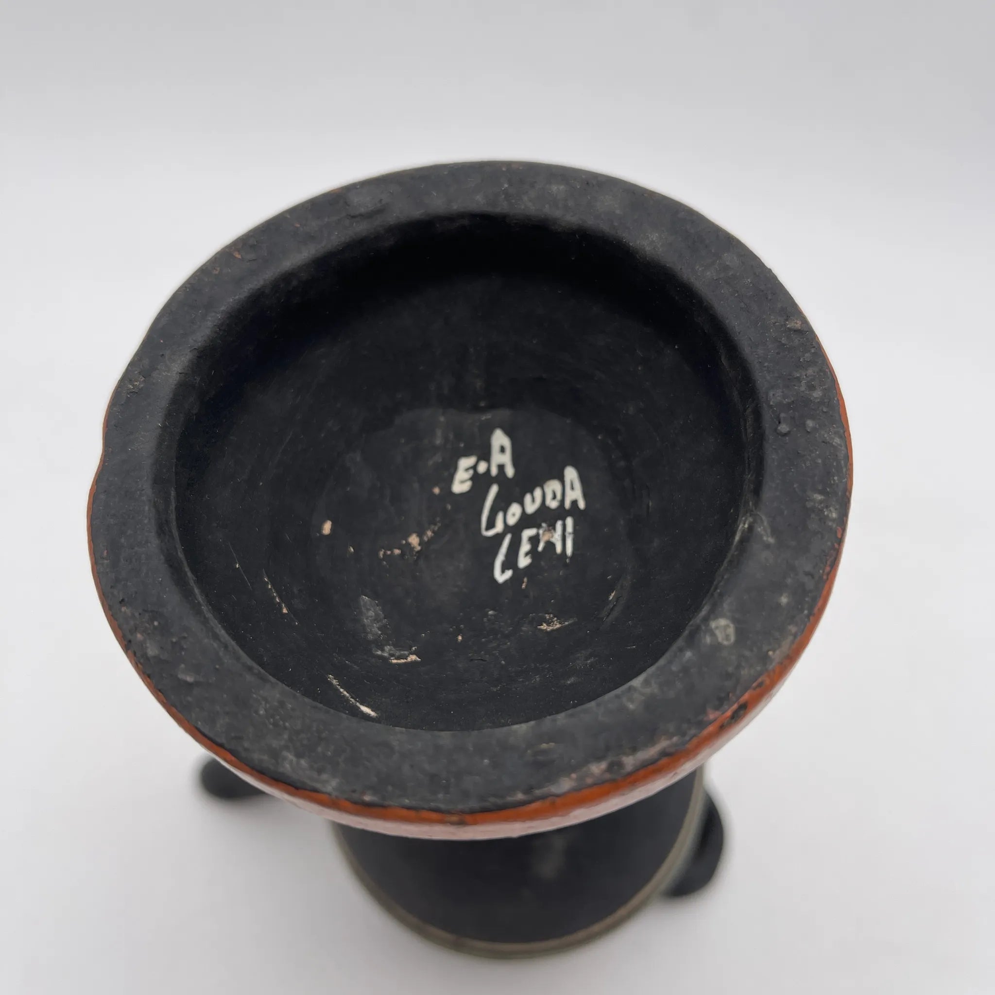 【复古】水瓶/ e.a /豪达陶器/估计1920s /陶器/荷兰/油灯型