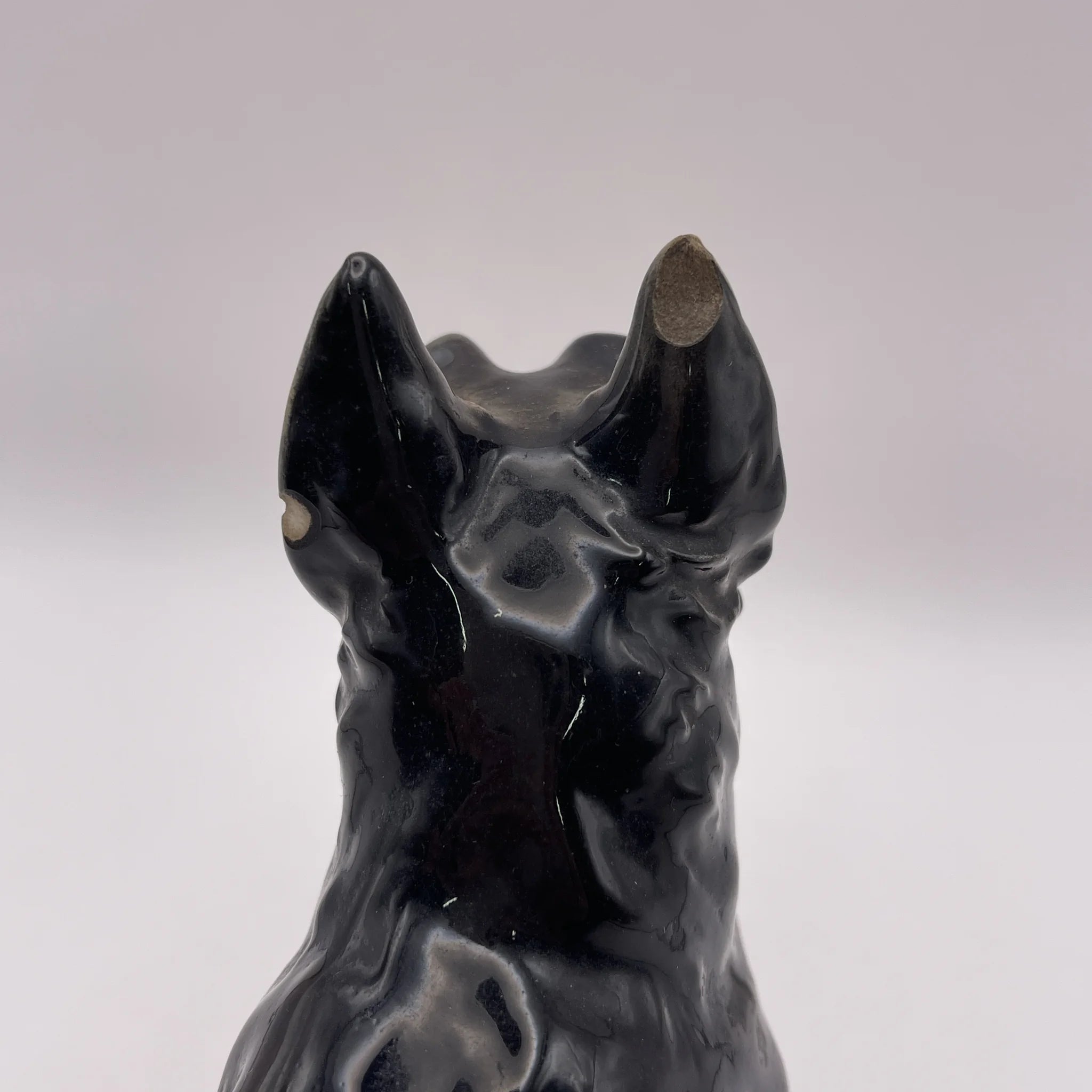 [Vintage] Figurine (Ceramic Doll) / Scottish Terrier / 1940-50s / Pottery / Japan / Occupied Japan