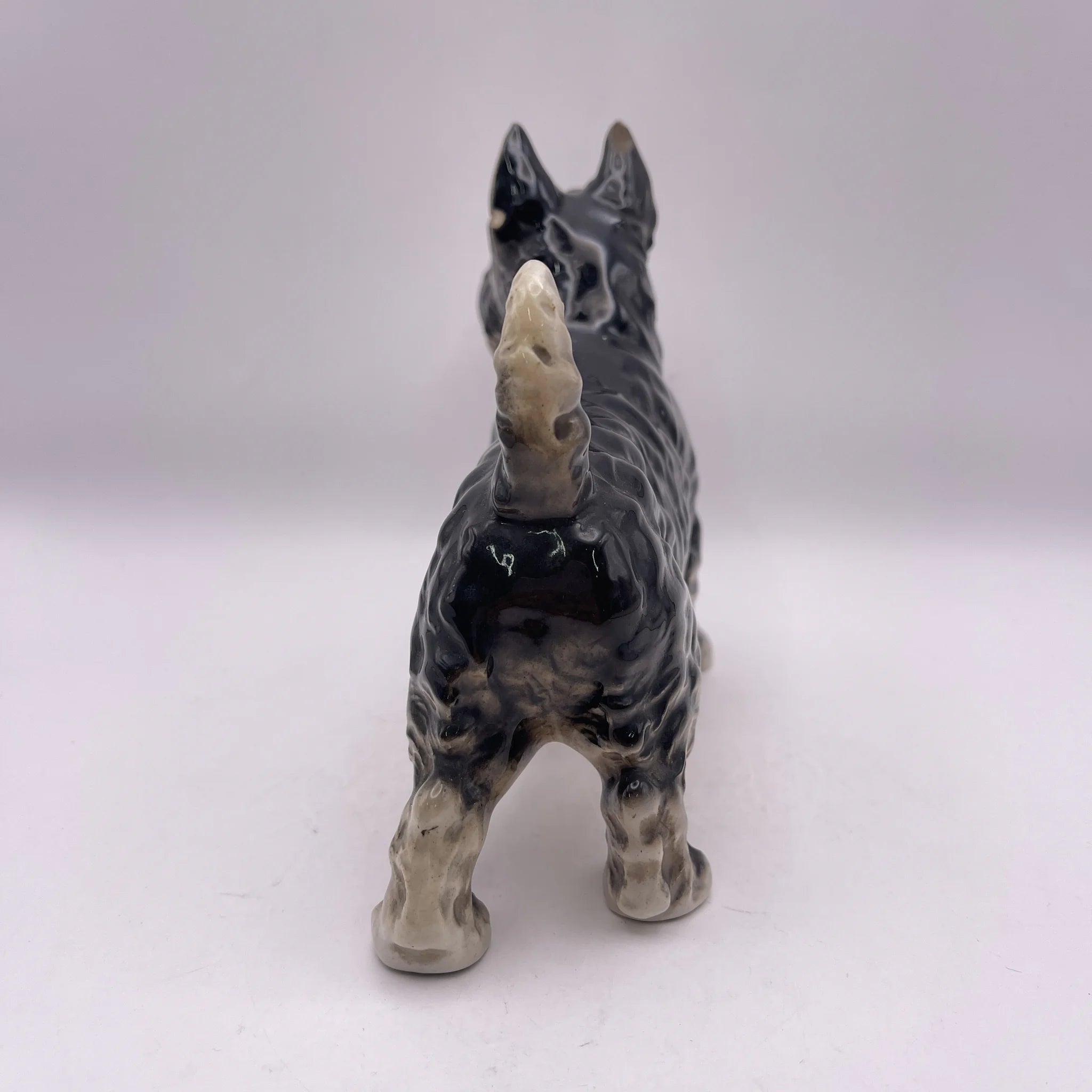 [Vintage] Figurine (Ceramic Doll) / Scottish Terrier / 1940-50s / Pottery / Japan / Occupied Japan