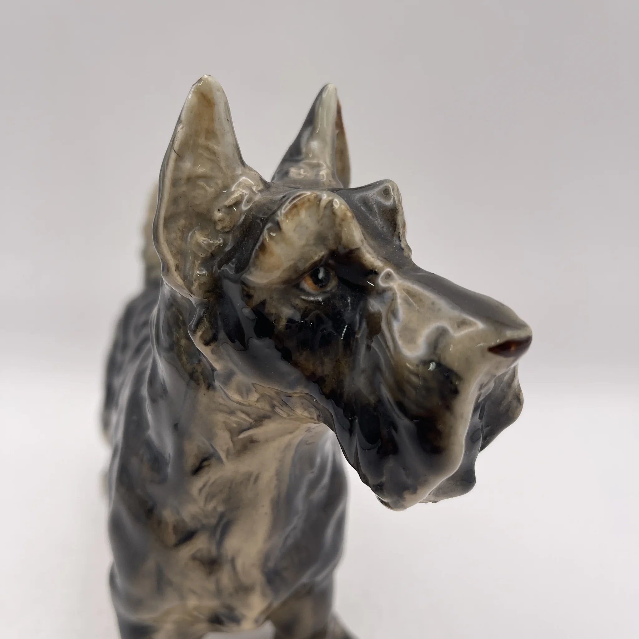 [Vintage] Figurine (Ceramic Doll) / Scottish Terrier / 1940-50s / Pottery / Japan / Occupied Japan