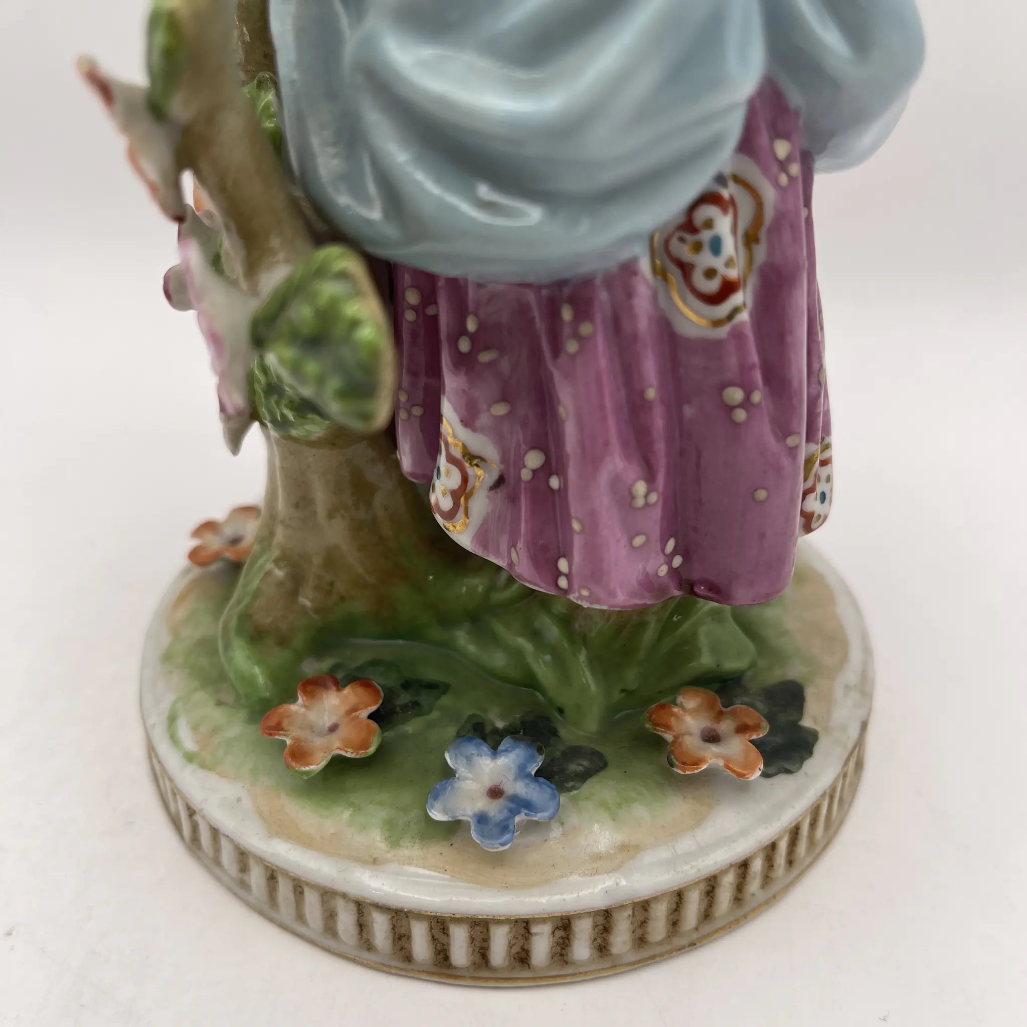 [Vintage] Figurine (ceramic doll) / Estimated mid-20C / Porcelain / Japan / Meissen-Dresden style