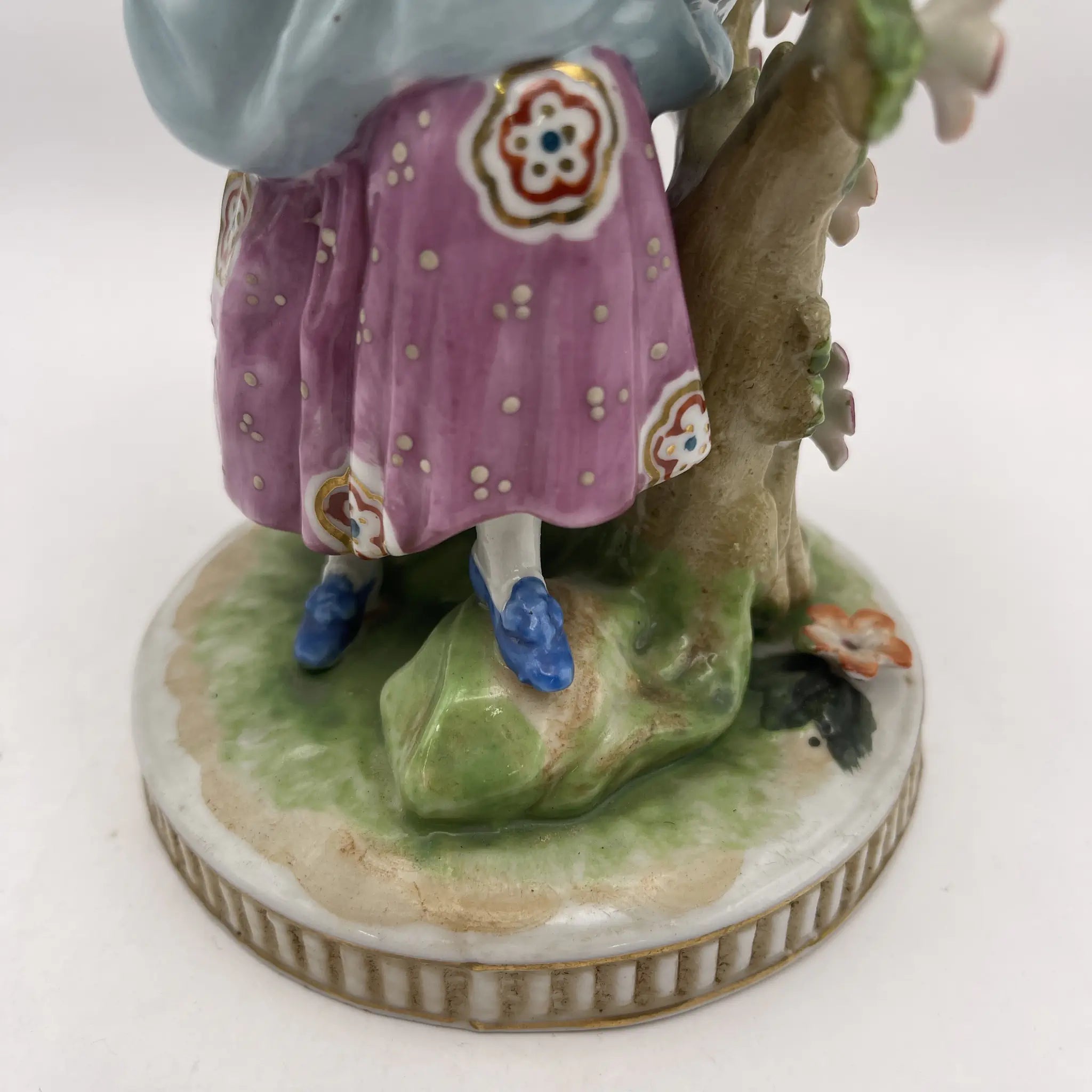 [Vintage] Figurine (ceramic doll) / Estimated mid-20C / Porcelain / Japan / Meissen-Dresden style