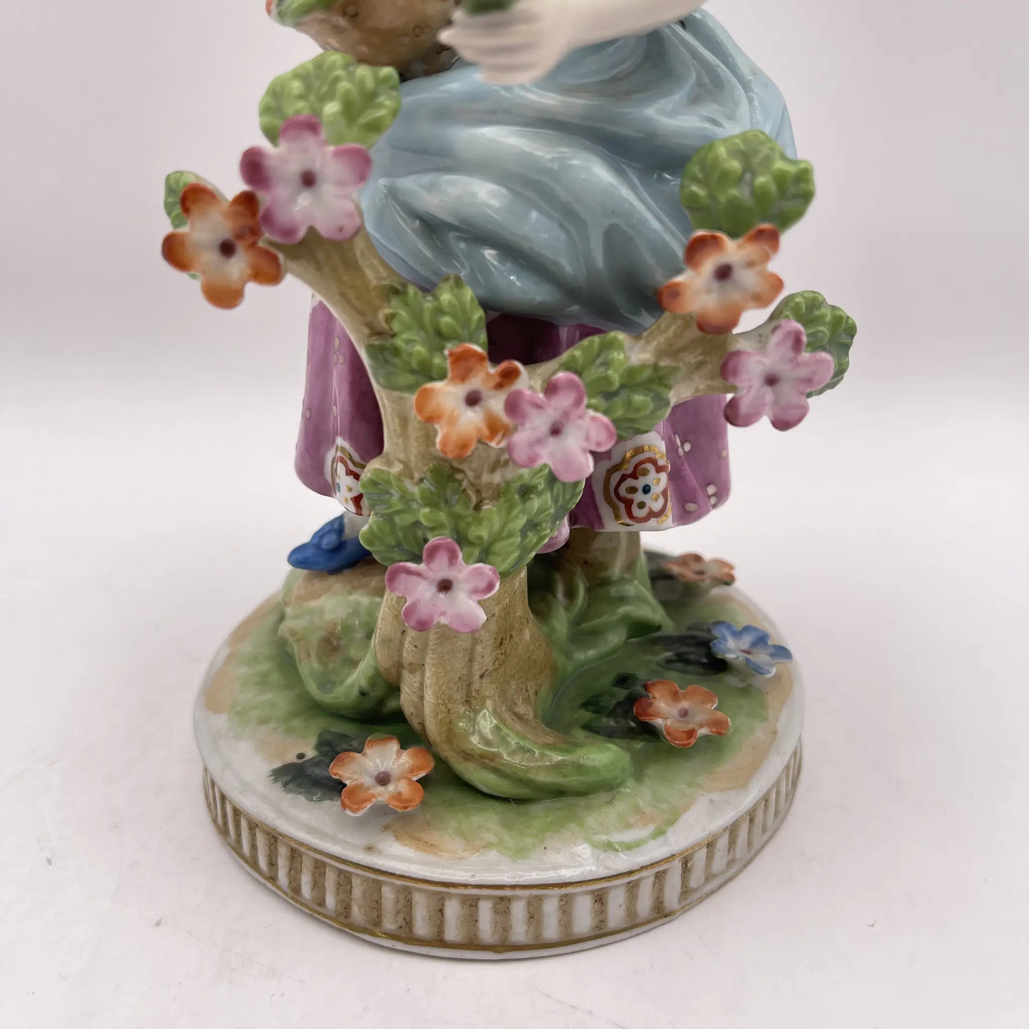 [Vintage] Figurine (ceramic doll) / Estimated mid-20C / Porcelain / Japan / Meissen-Dresden style