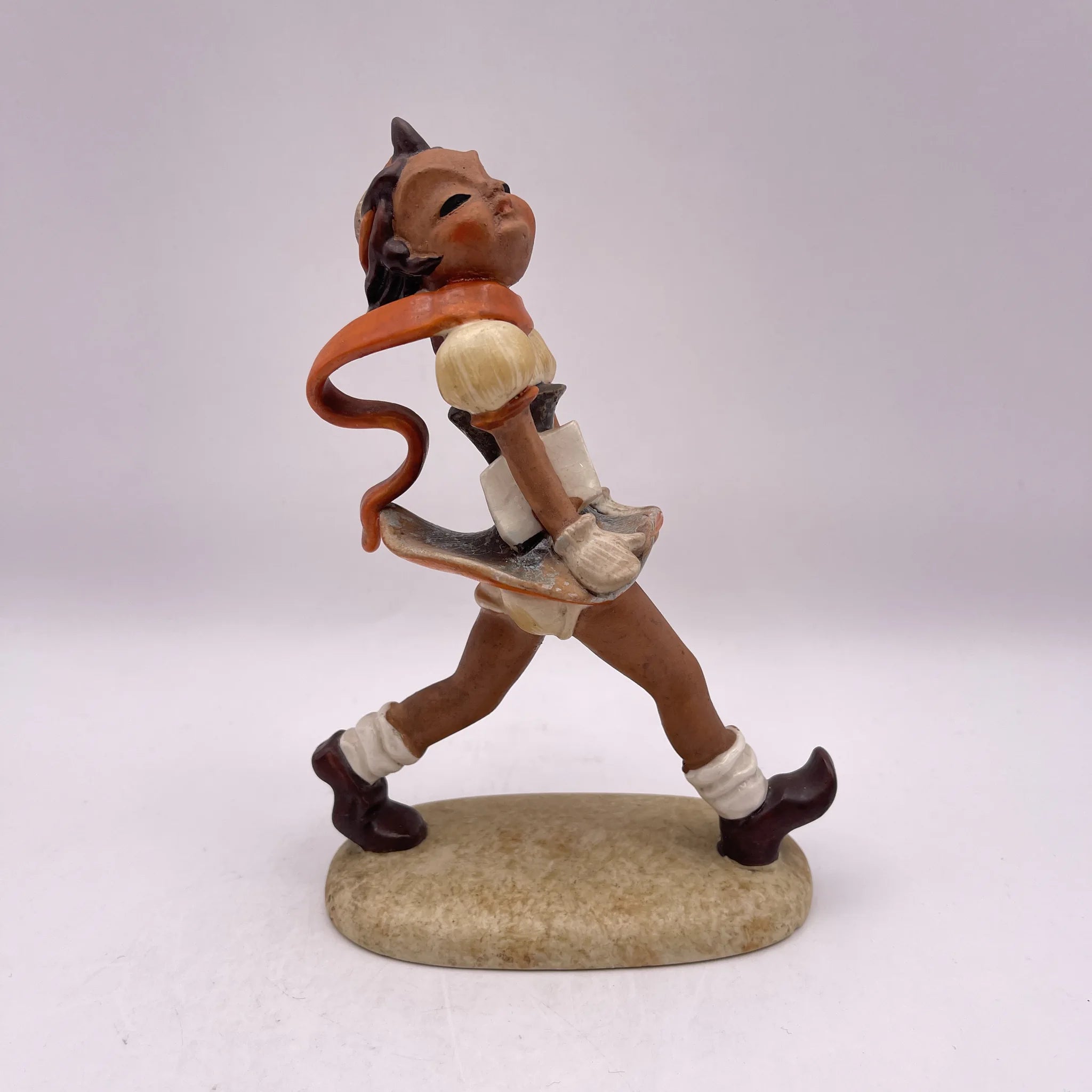 [Vintage] Figurine (ceramic doll) / Estimated mid-20C / Pottery / Japan / Hummel doll style