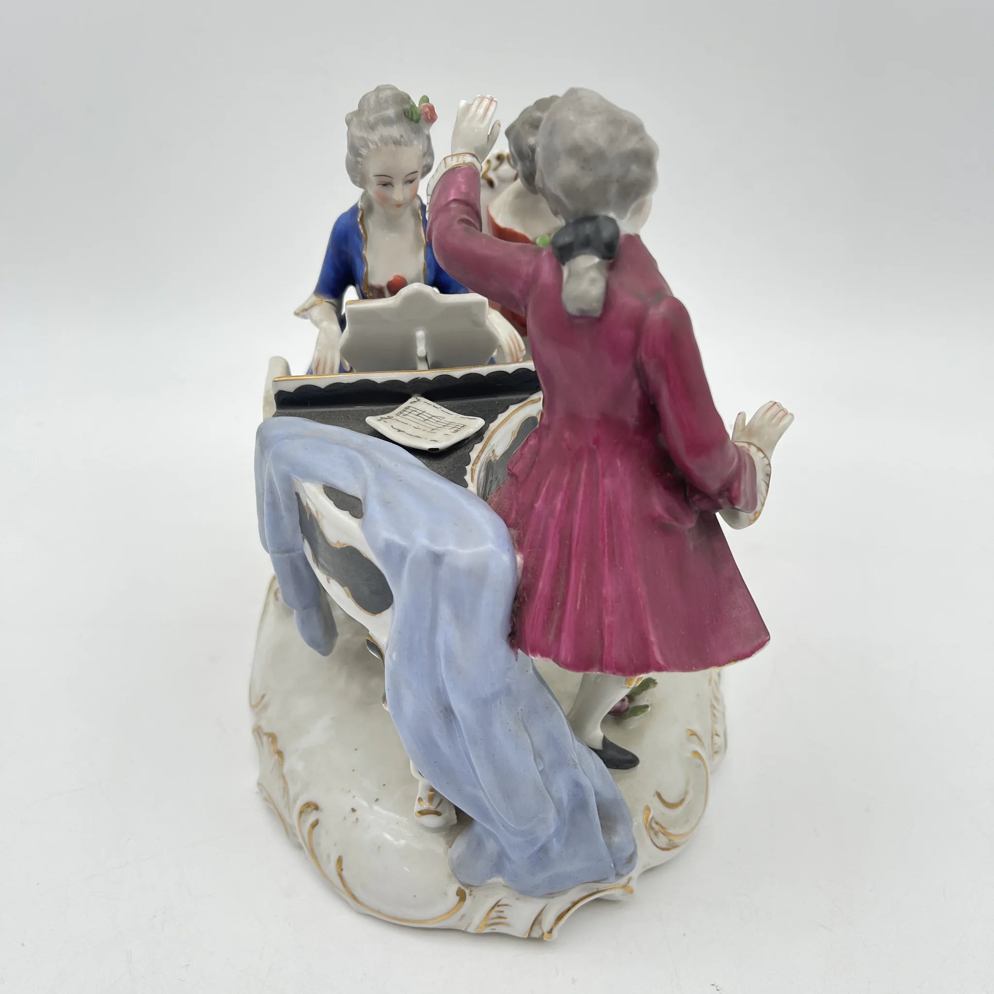 [Vintage] Figurine (ceramic doll) / Estimated mid-20C / Porcelain / Japan / Meissen-Dresden style