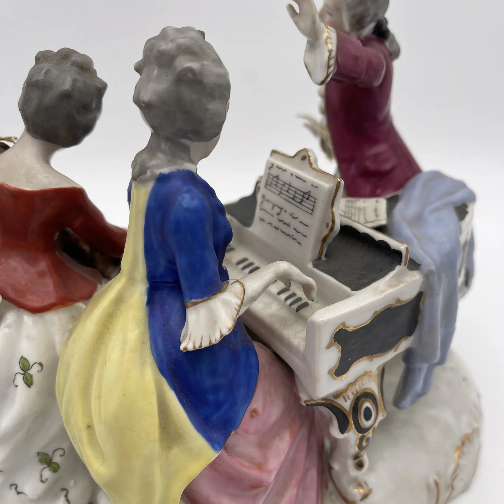 [Vintage] Figurine (ceramic doll) / Estimated mid-20C / Porcelain / Japan / Meissen-Dresden style