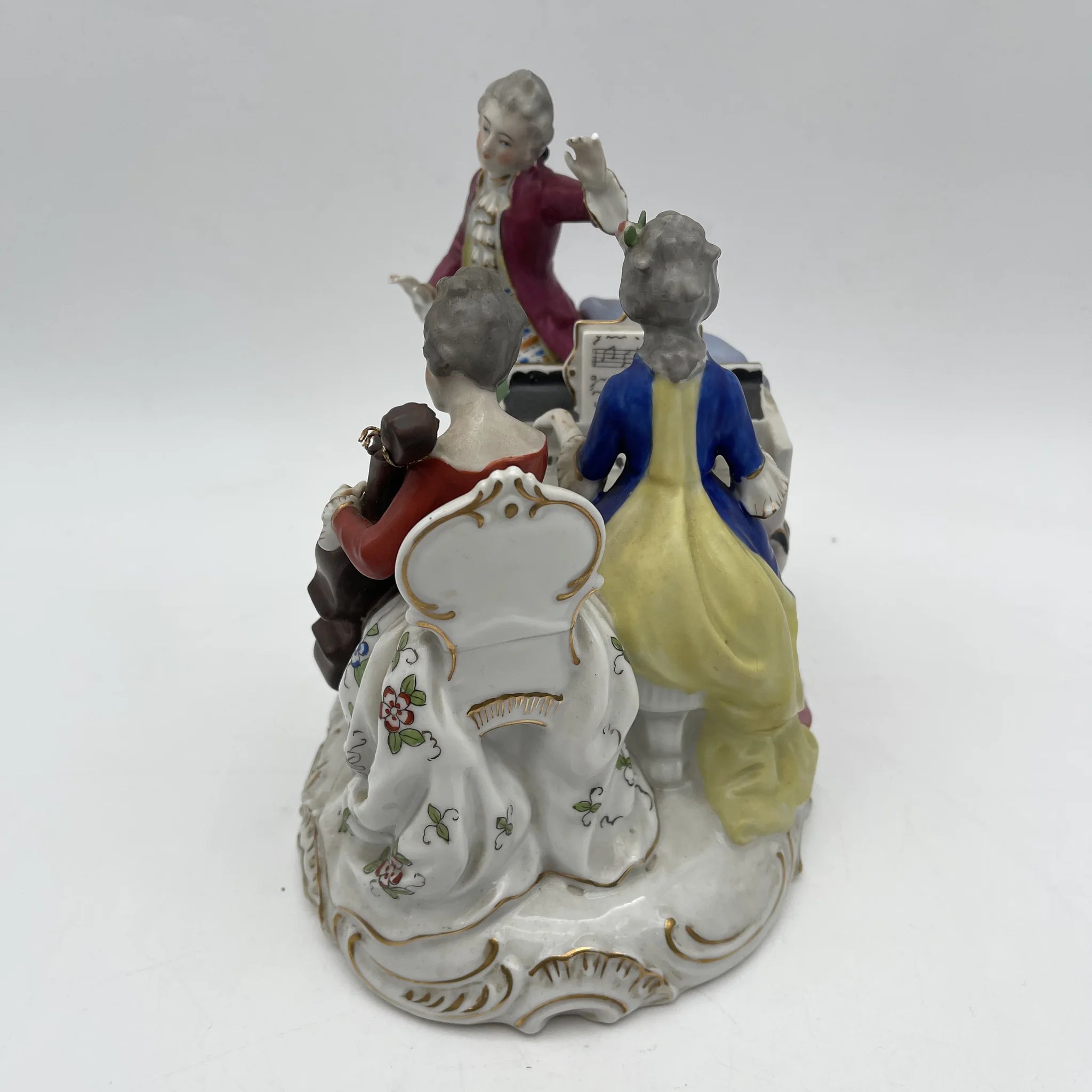 [Vintage] Figurine (ceramic doll) / Estimated mid-20C / Porcelain / Japan / Meissen-Dresden style