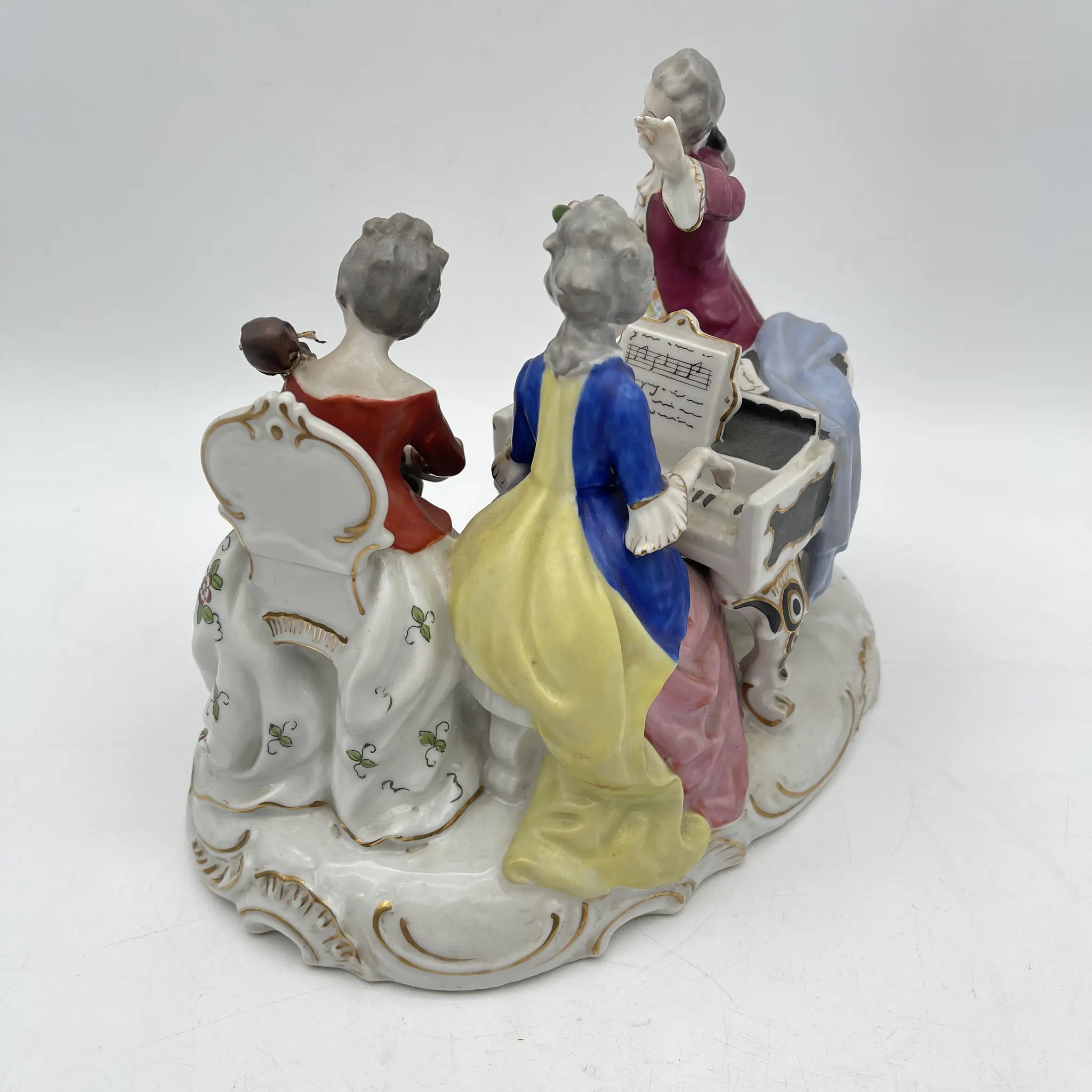 [Vintage] Figurine (ceramic doll) / Estimated mid-20C / Porcelain / Japan / Meissen-Dresden style