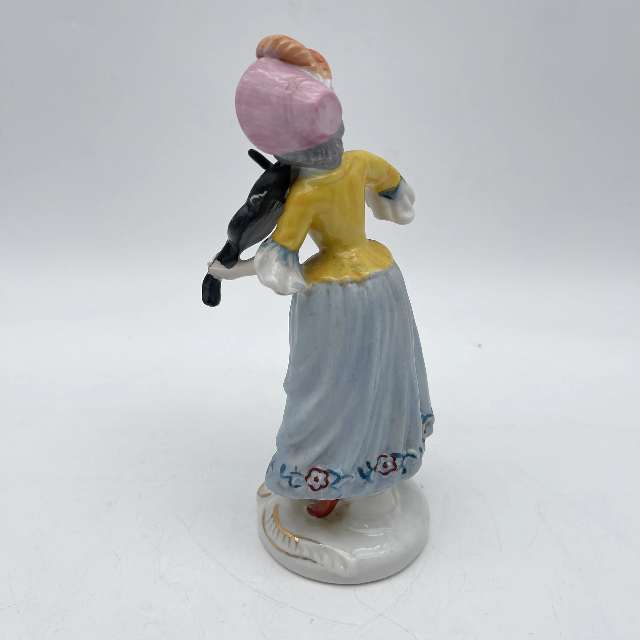 [Vintage] Figurine (ceramic doll) / Estimated mid-20C / Porcelain / Japan / Meissen-Dresden style