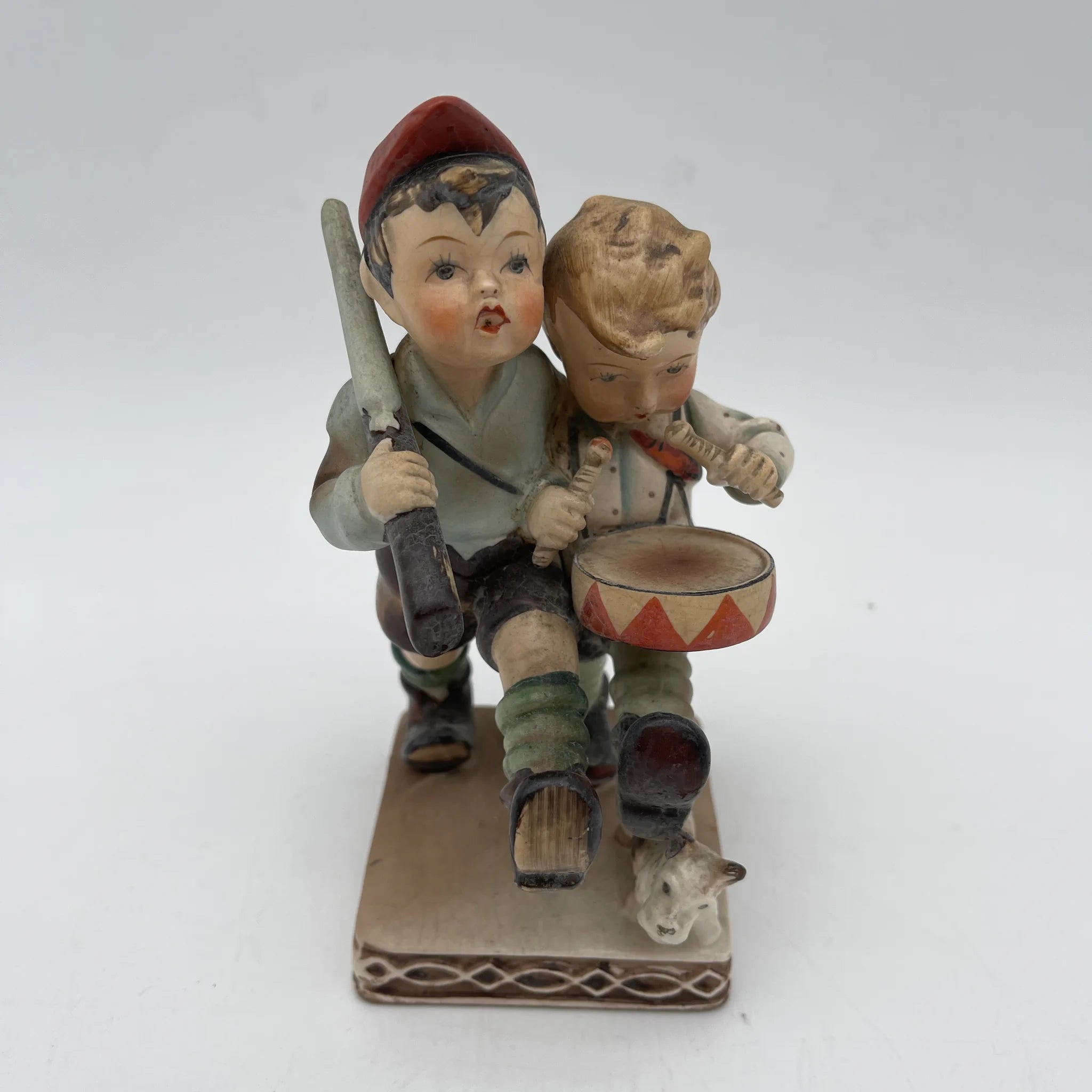 [Vintage] Figurine (ceramic doll) / Estimated mid-20C / Pottery / Japan / Hummel doll style