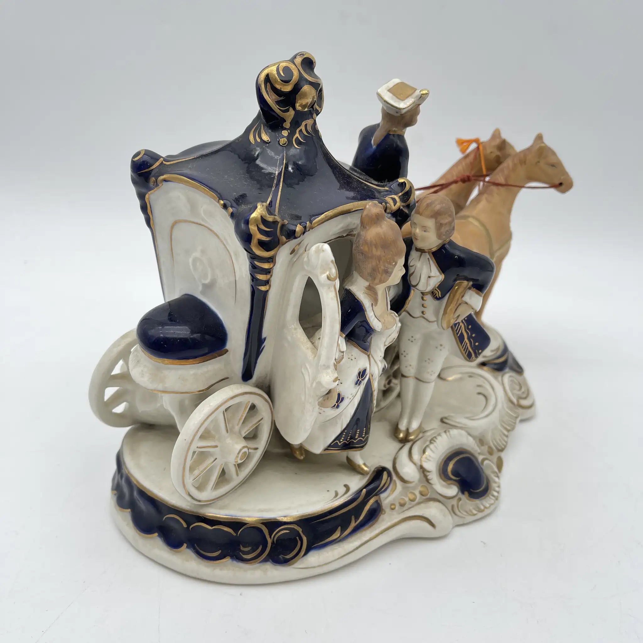 [Vintage] Figurine (ceramic doll) / HINODE / Estimated mid-20C / Pottery / Japan / Meissen-Dresden style