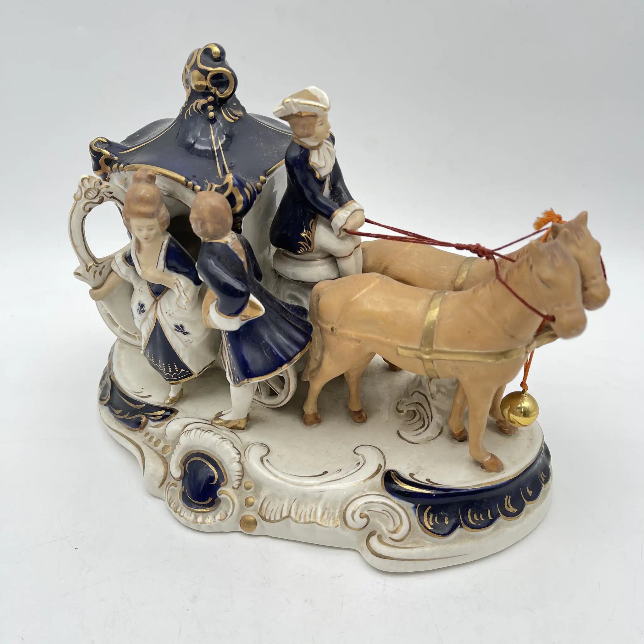 [Vintage] Figurine (ceramic doll) / HINODE / Estimated mid-20C / Pottery / Japan / Meissen-Dresden style