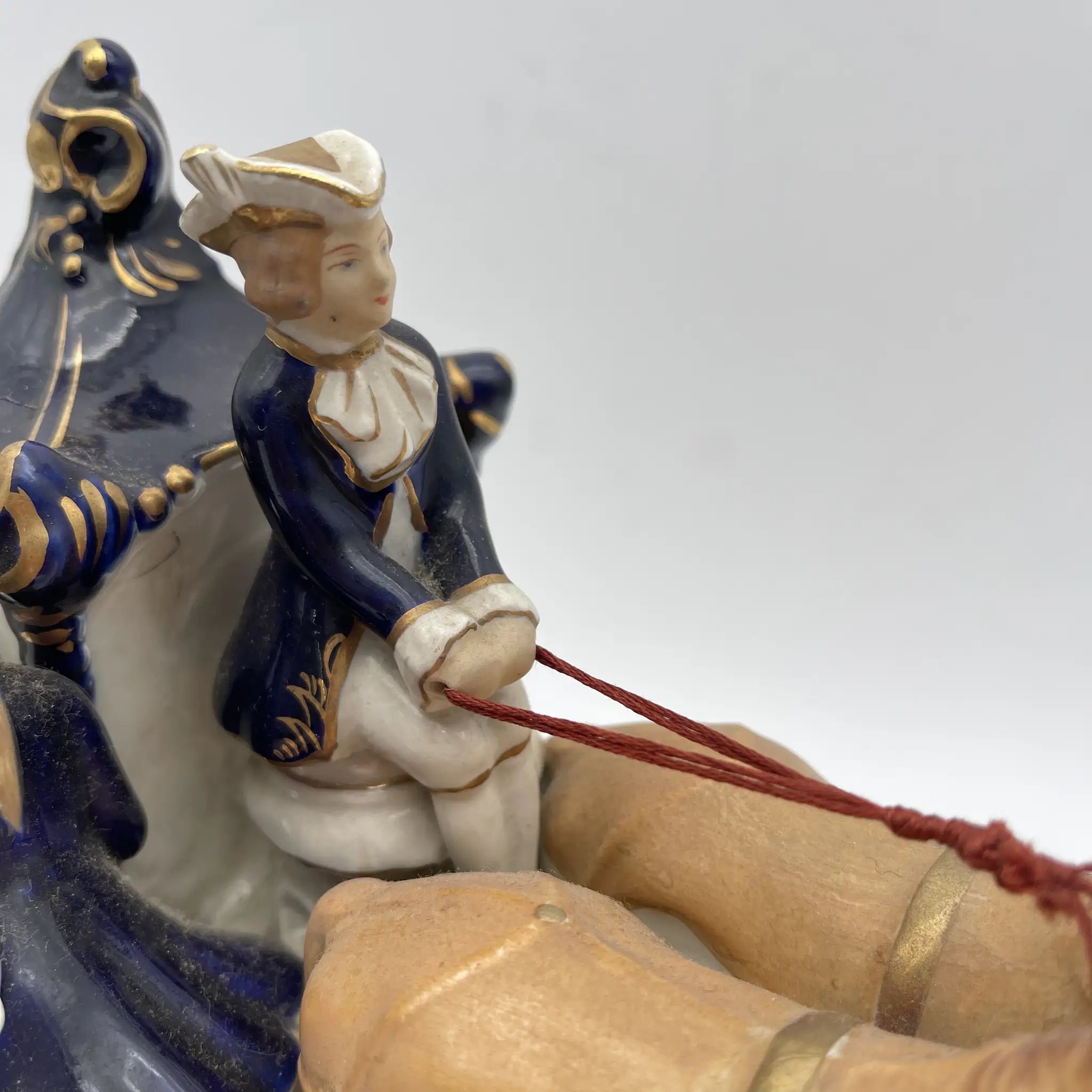 [Vintage] Figurine (ceramic doll) / HINODE / Estimated mid-20C / Pottery / Japan / Meissen-Dresden style
