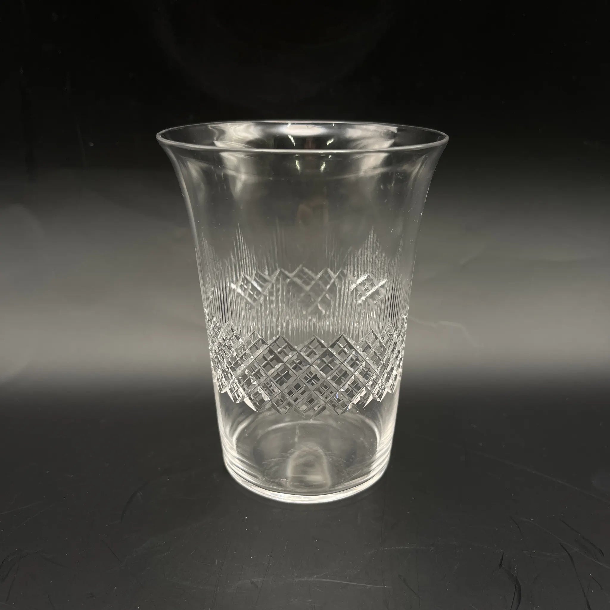 [Vintage] Glass / Estimated early-mid 20C / Glass / Europe / Cut glass, diamond cut