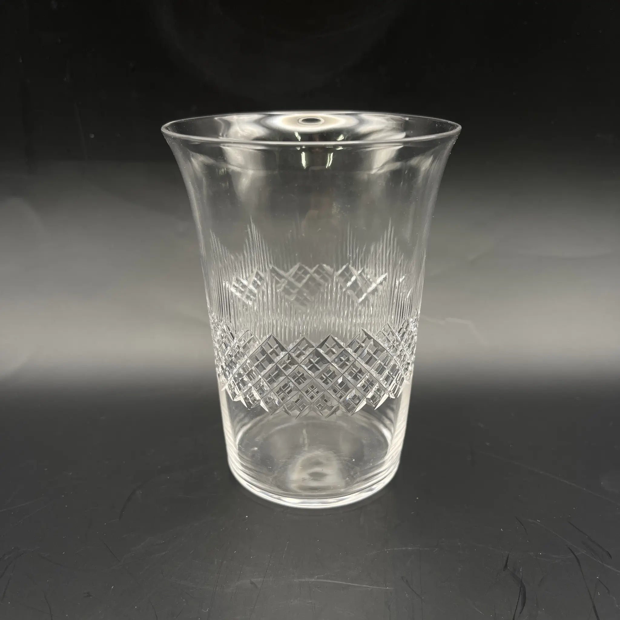 [Vintage] Glass / Estimated early-mid 20C / Glass / Europe / Cut glass, diamond cut
