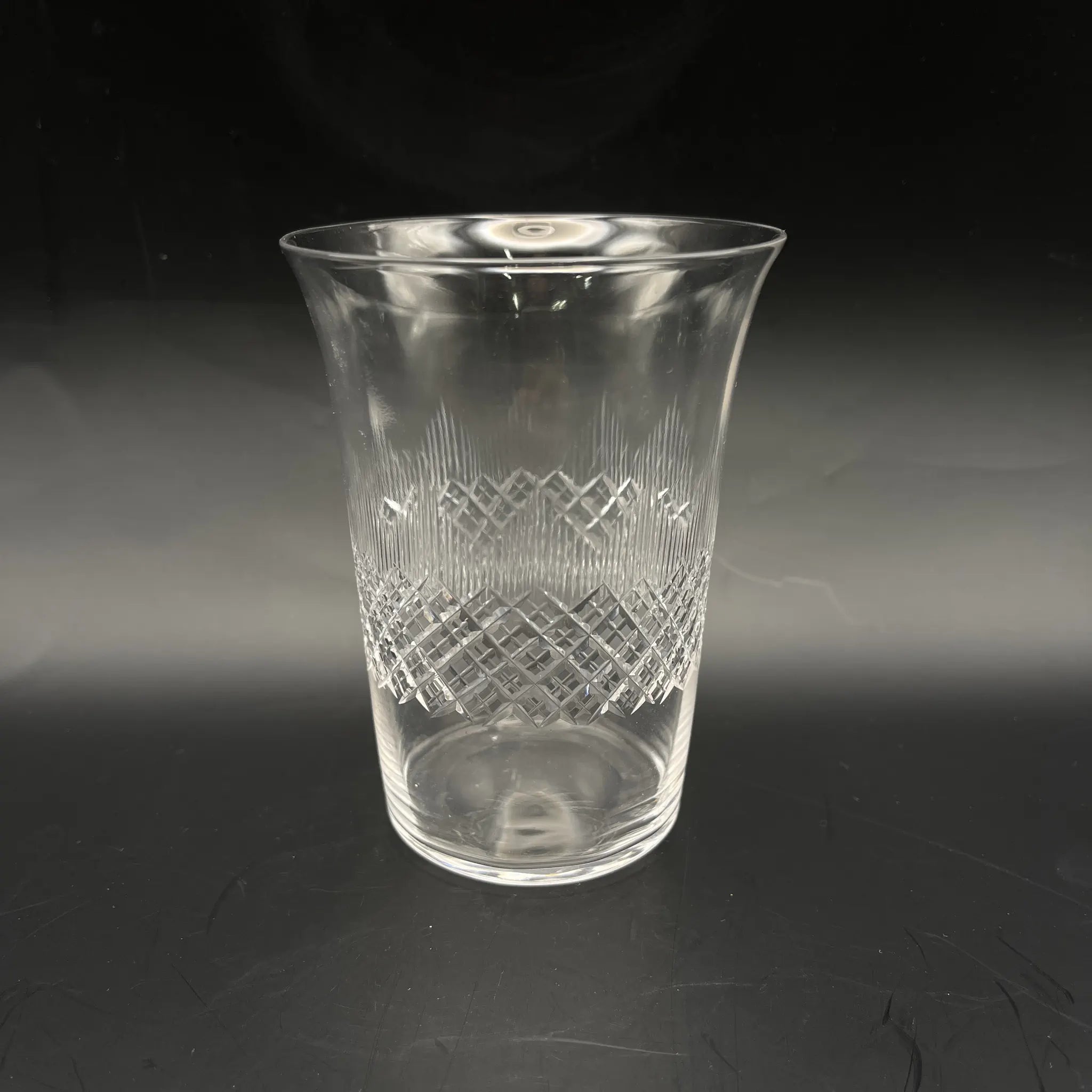 [Vintage] Glass / Estimated early-mid 20C / Glass / Europe / Cut glass, diamond cut