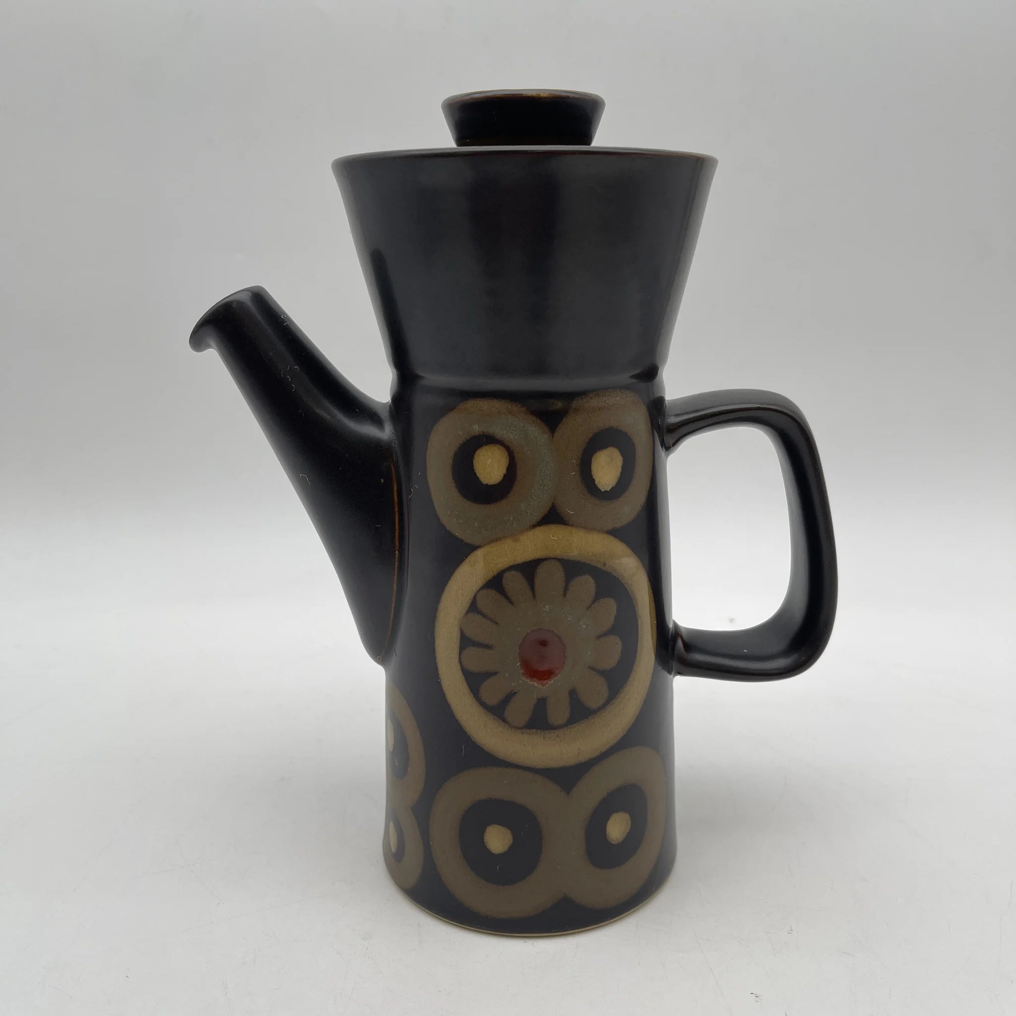 【复古】咖啡壶/ Denby（登比）/估计20c晚/石头服装/英国