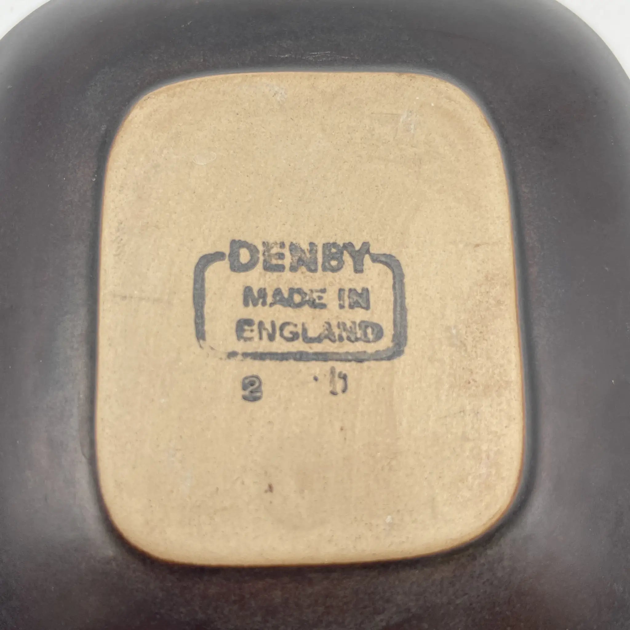 [Vintage] Butter plate (meat plate) / Denby / Estimated late 20C / Stoneware / England